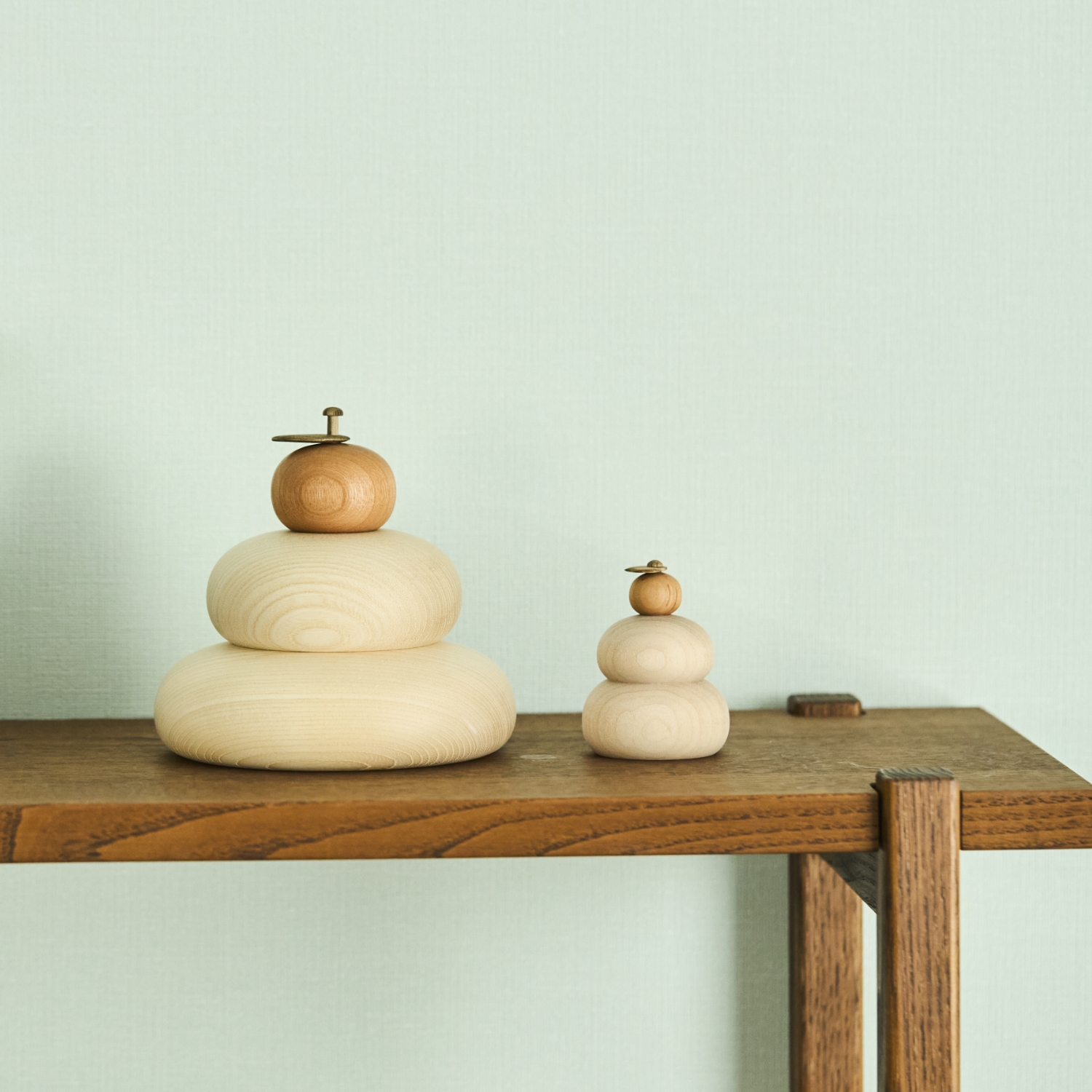 無垢材の鏡もち ミニ