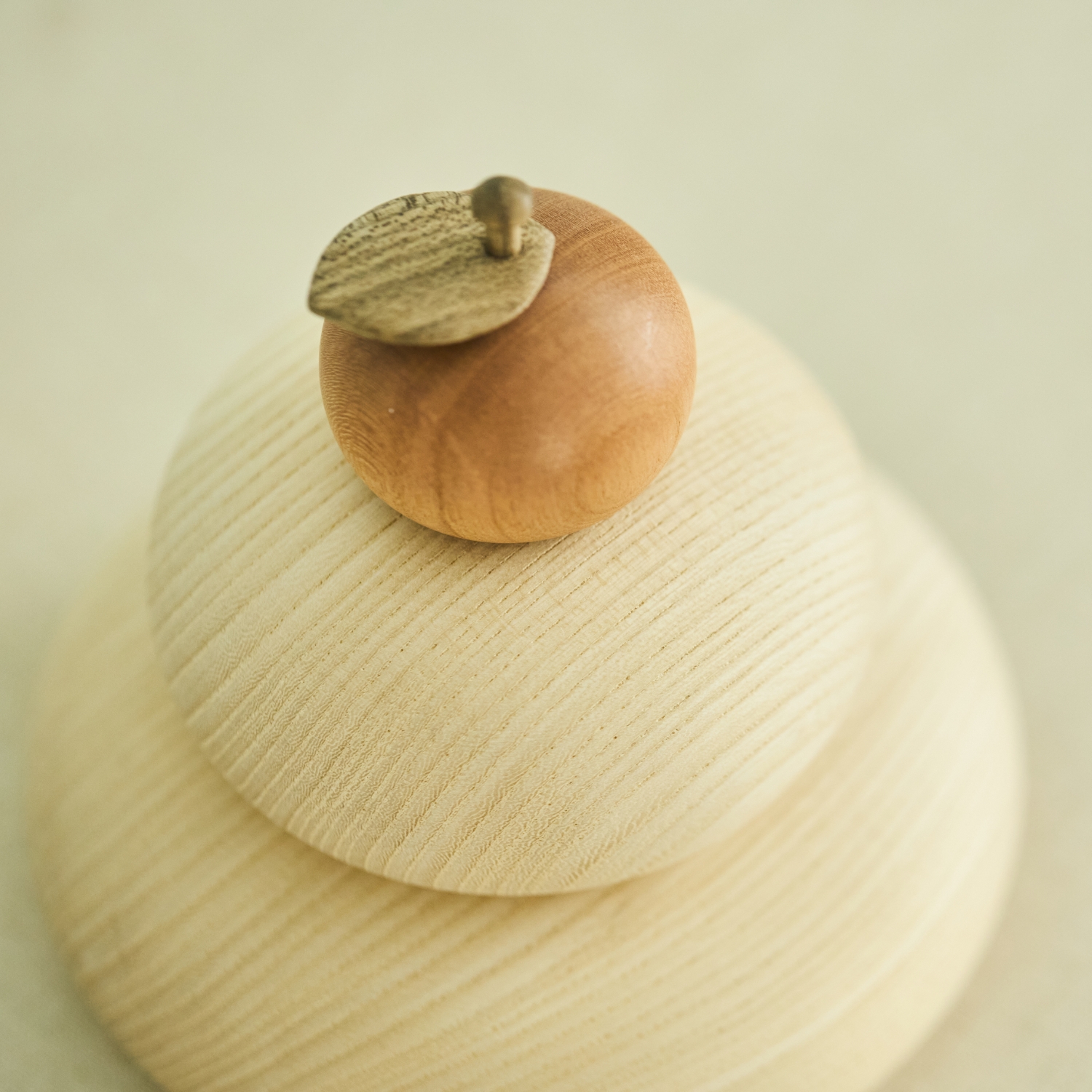 無垢材の鏡もち 小