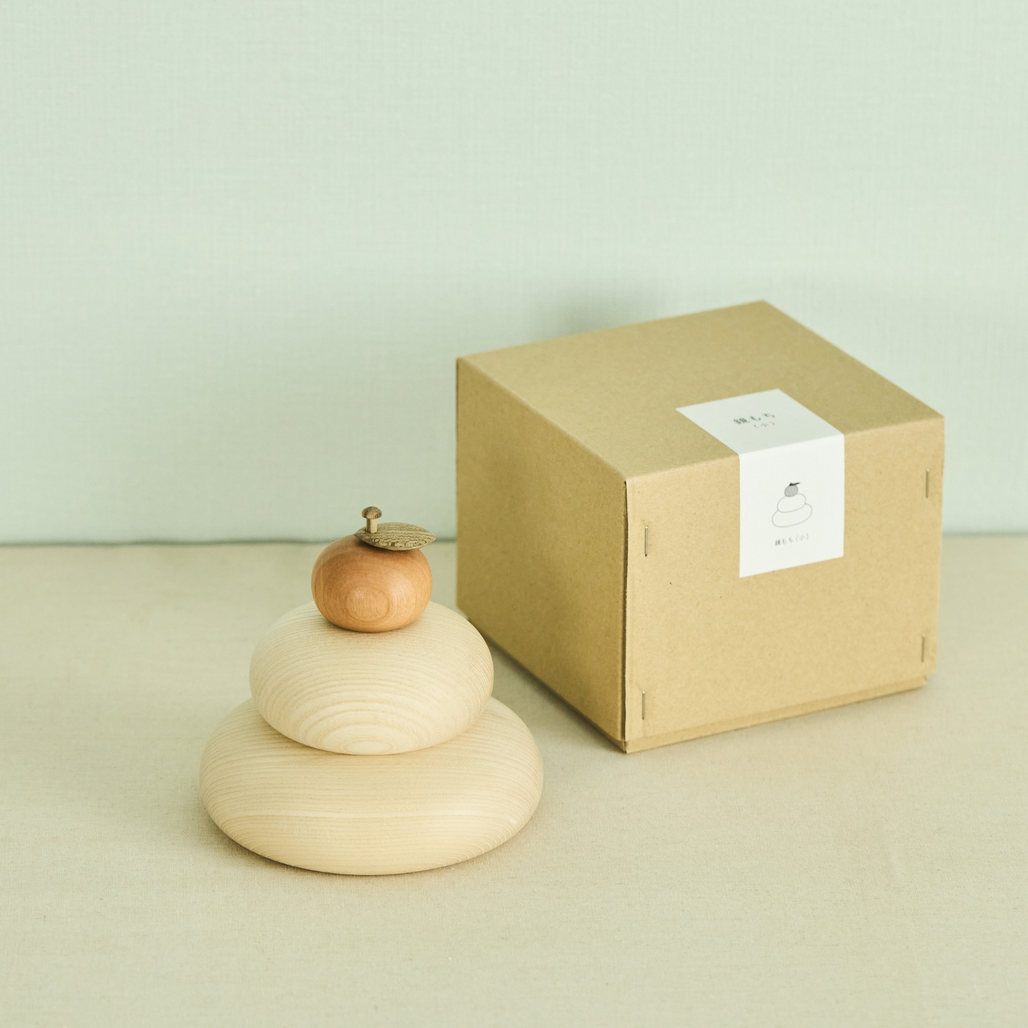 無垢材の鏡もち 小