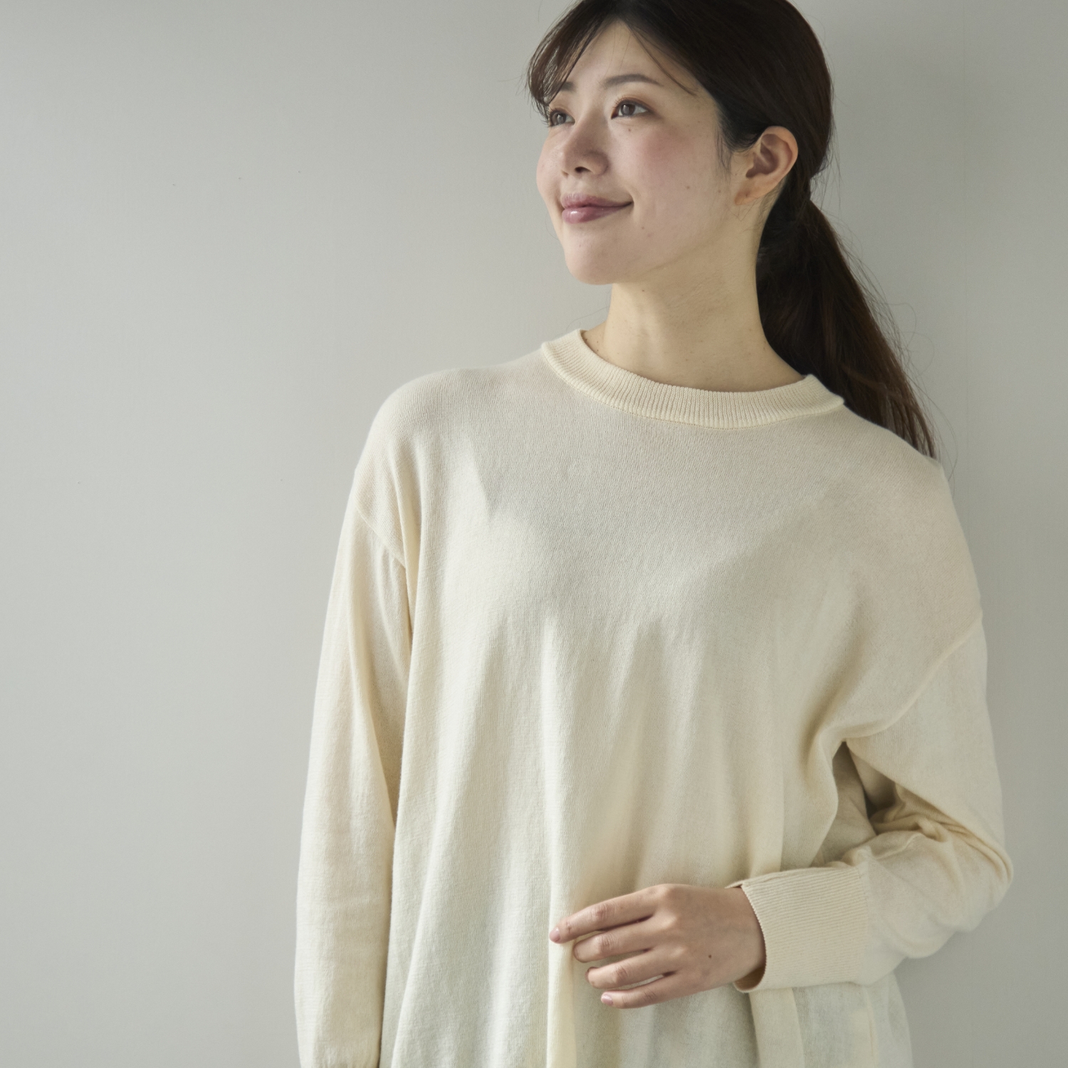 Kilka/ふんわりコットンニットプルオーバー