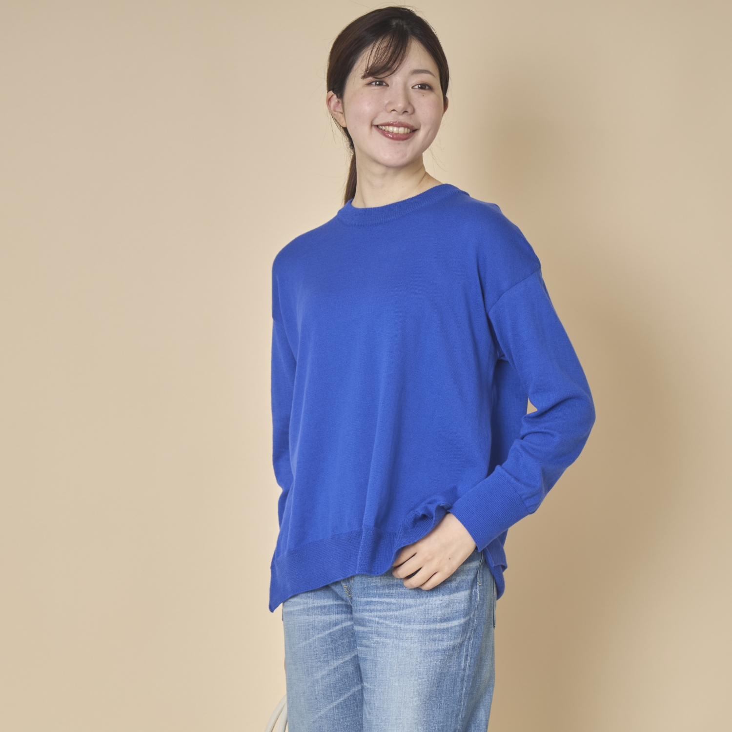 Kilka/ふんわりコットンニットプルオーバー