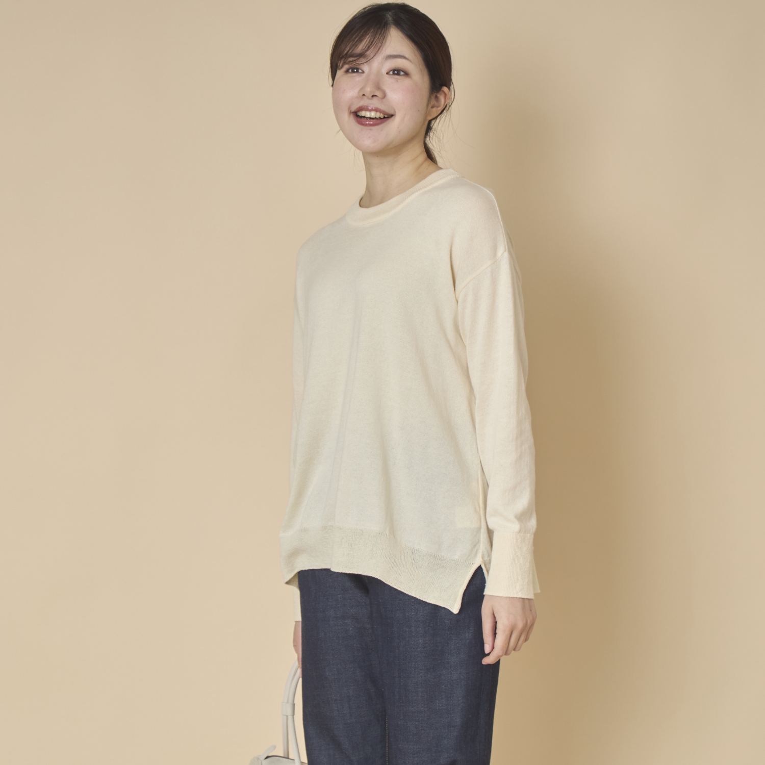 Kilka/ふんわりコットンニットプルオーバー