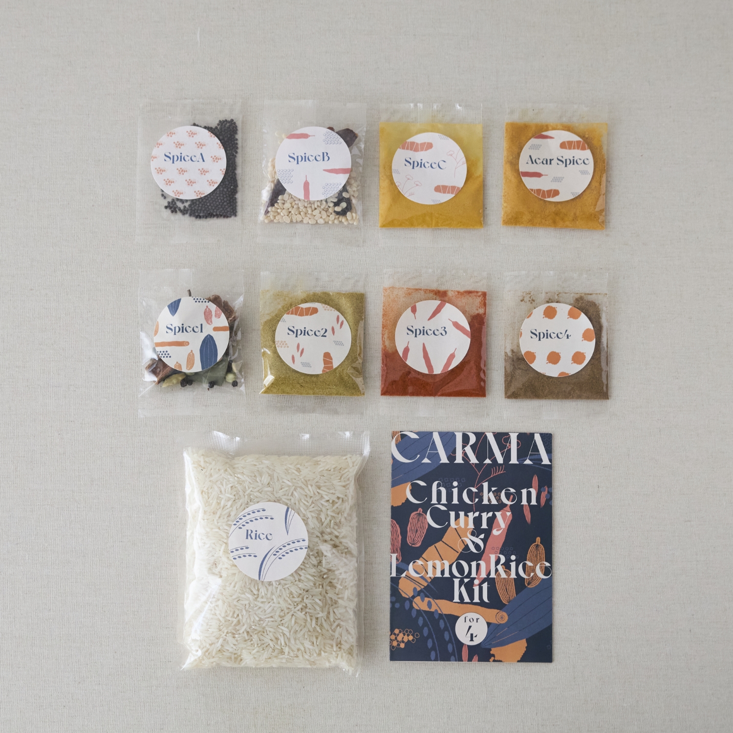 CARMA/チキンカレー＆レモンライススパイスキット（４人前）