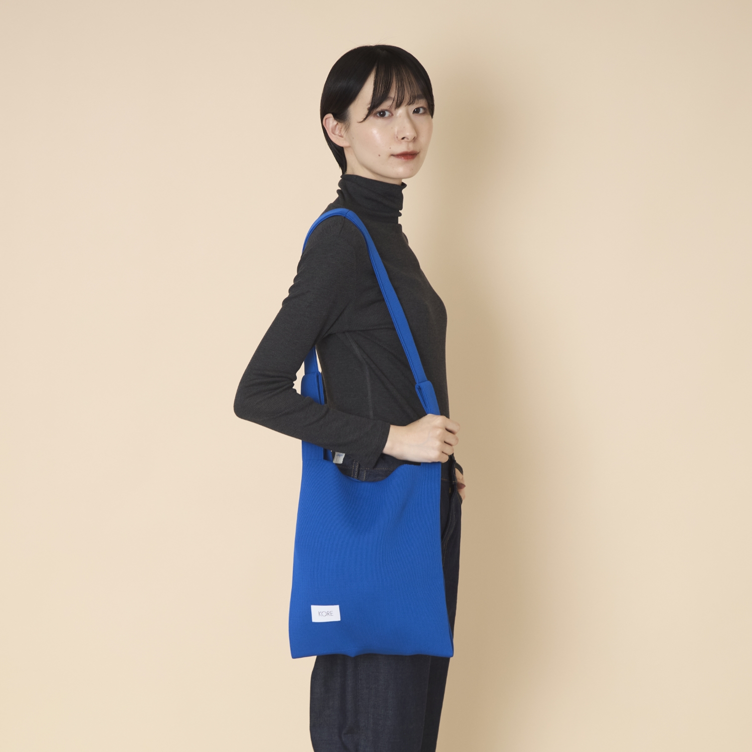 KORE/ニットバッグSquare L 無地