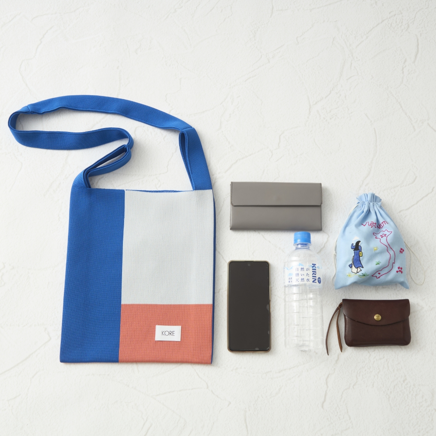 KORE/ニットバッグSquare L 無地