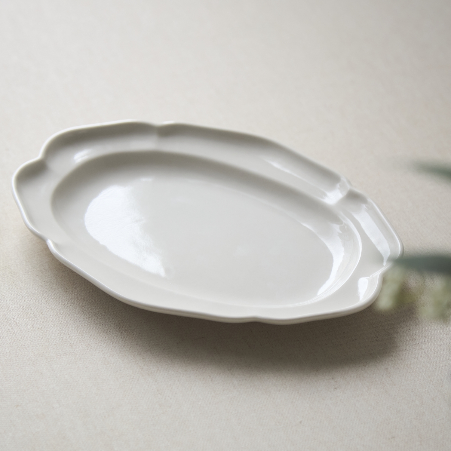 かもめ製作所/花リムオーバルプレート