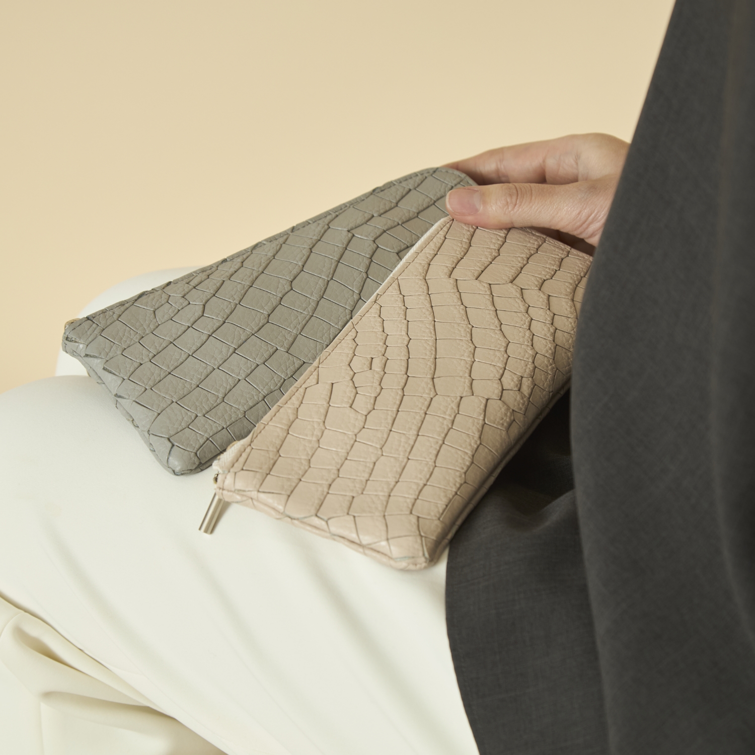 POMTATA/DRIA L-ZIP LONG WALLET