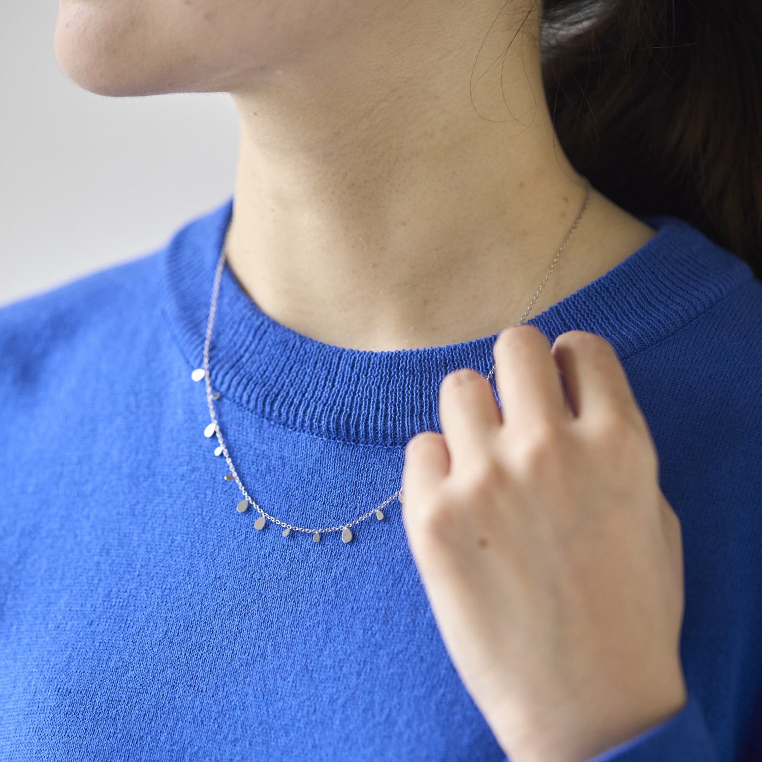 F.sequence/ステンレスドロップネックレス