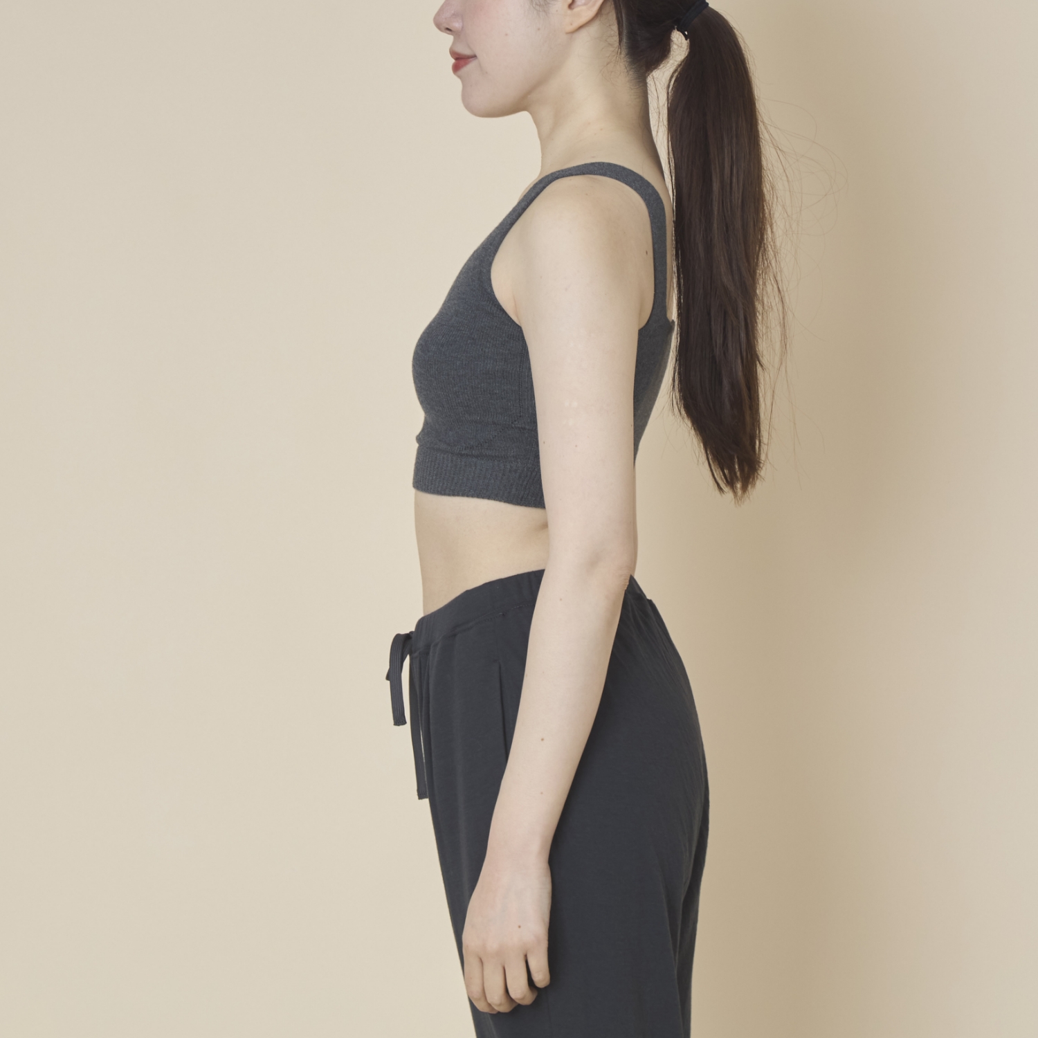 MALYNE SILK/シルクコットン ハーフトップ