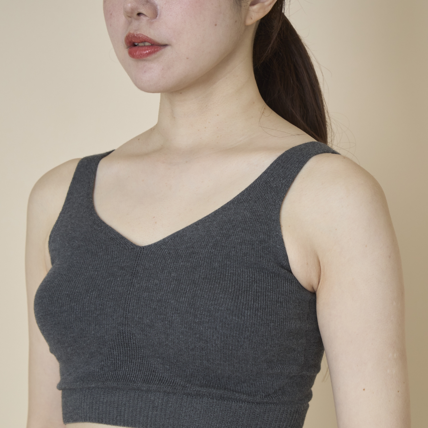 MALYNE SILK/シルクコットン ハーフトップ