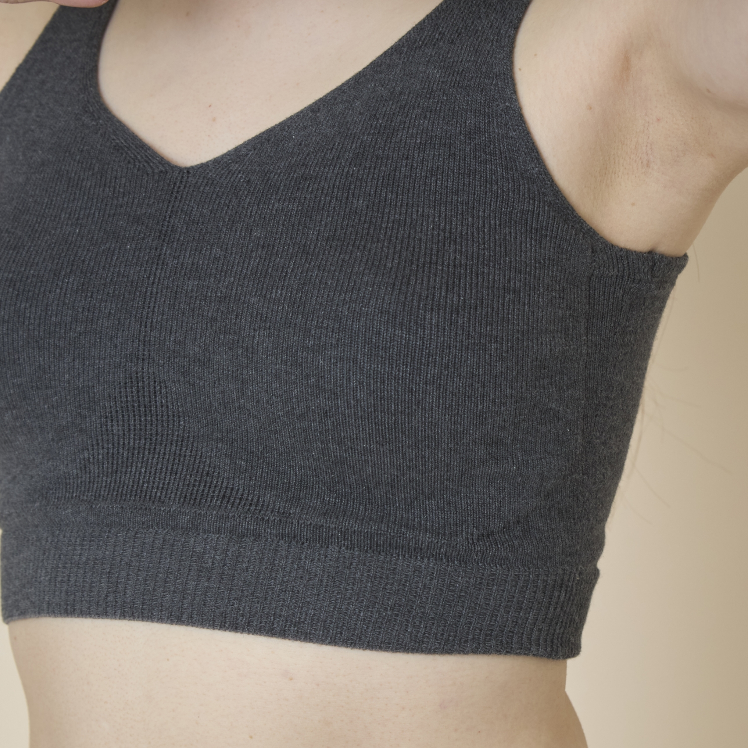 MALYNE SILK/シルクコットン ハーフトップ