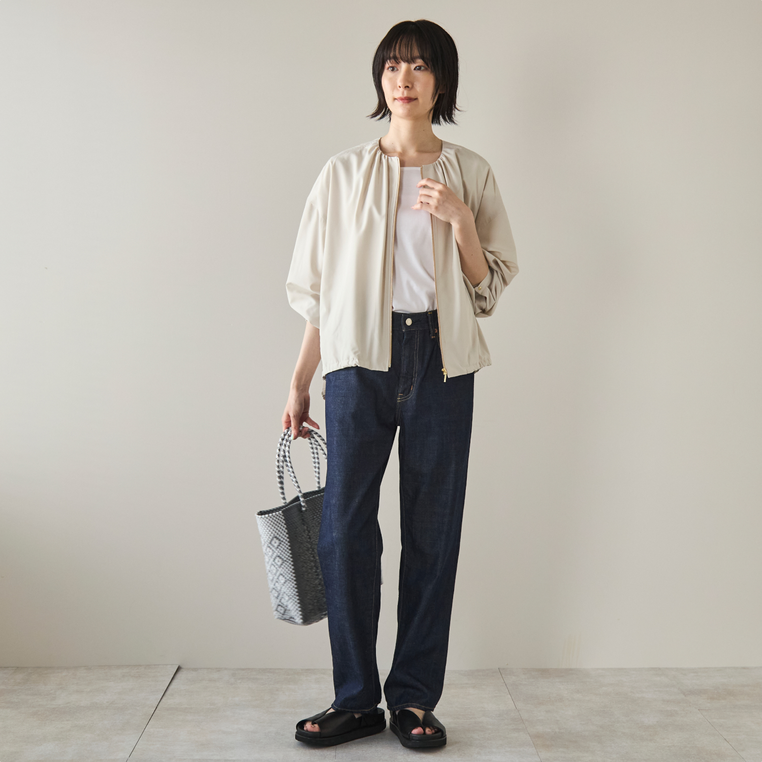Kilka/軽くて洗えるUVカット＆撥水ブルゾン