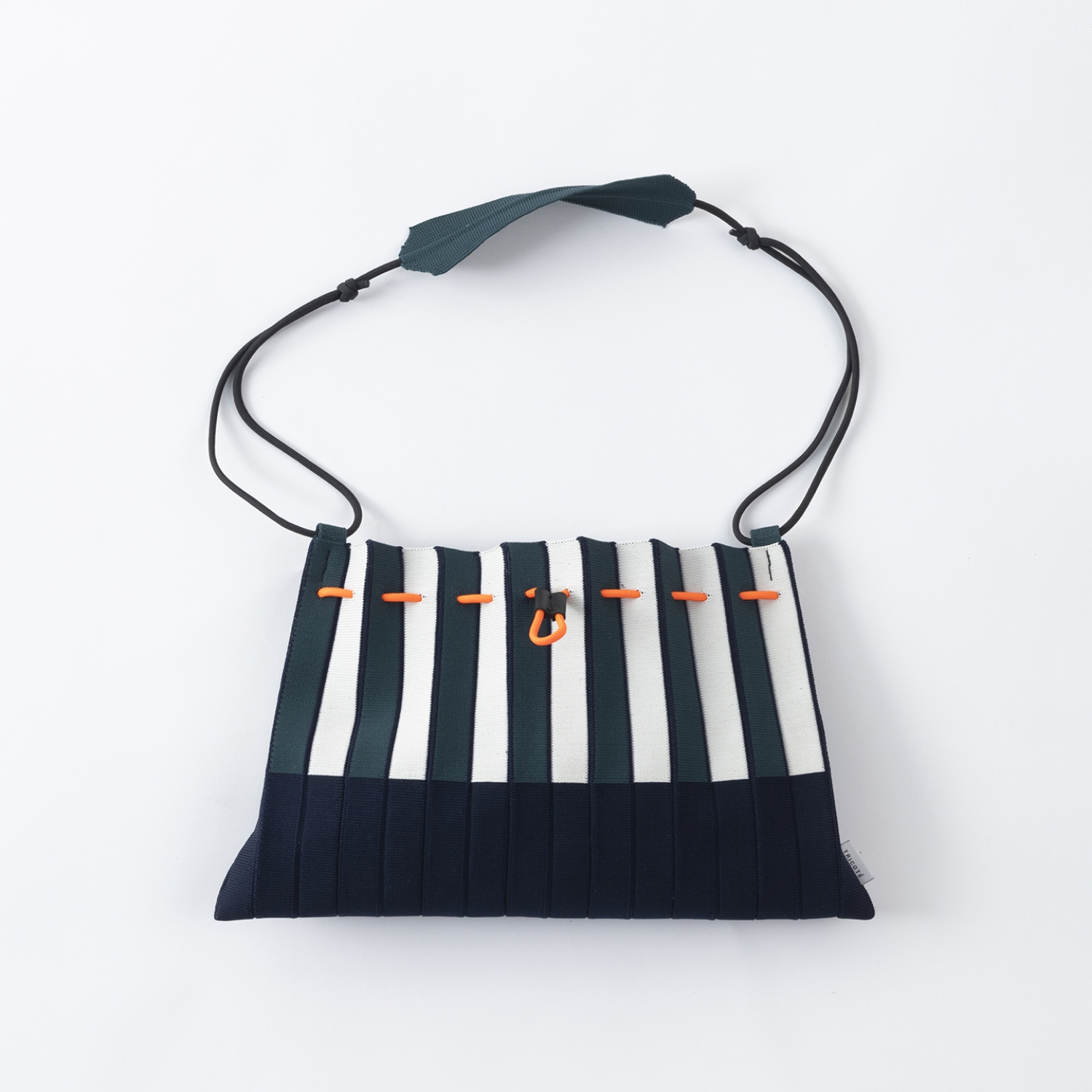 TRICOTE/STRIPED PLEATS MINI BAG