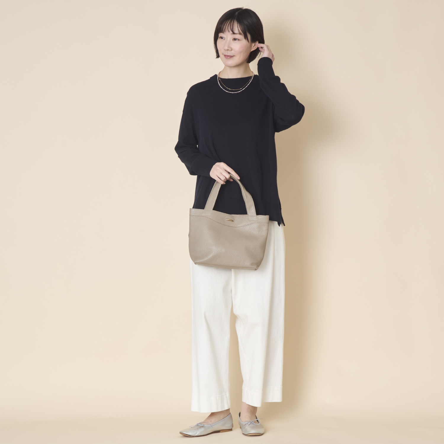 misa/Kilka two way magnet clasp necklace ピンクパール