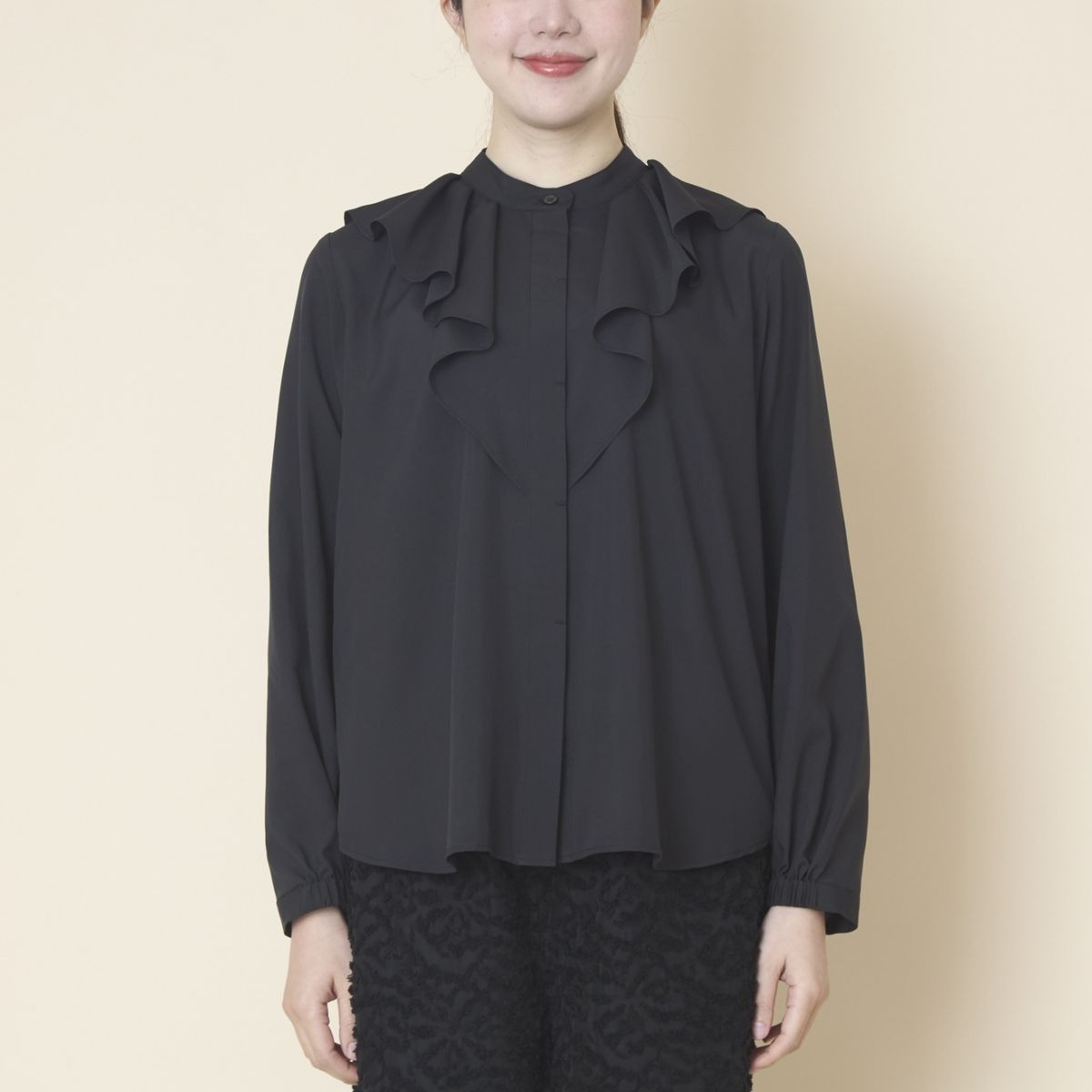 STELLA CIFFON/フリルヨークウォッシャブルブラウス