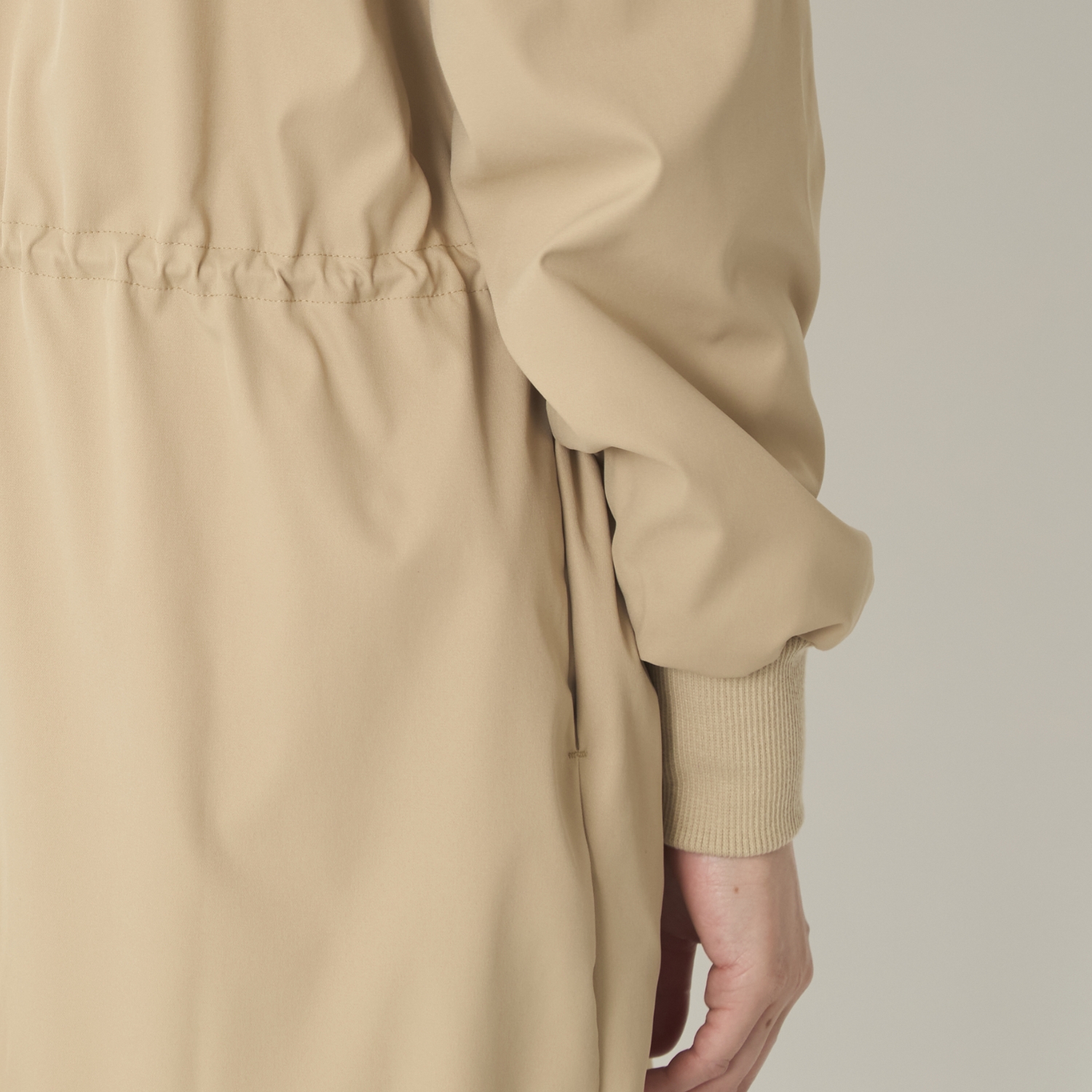 motone/スタイルストア限定　撥水＆ストレッチフード付きコート