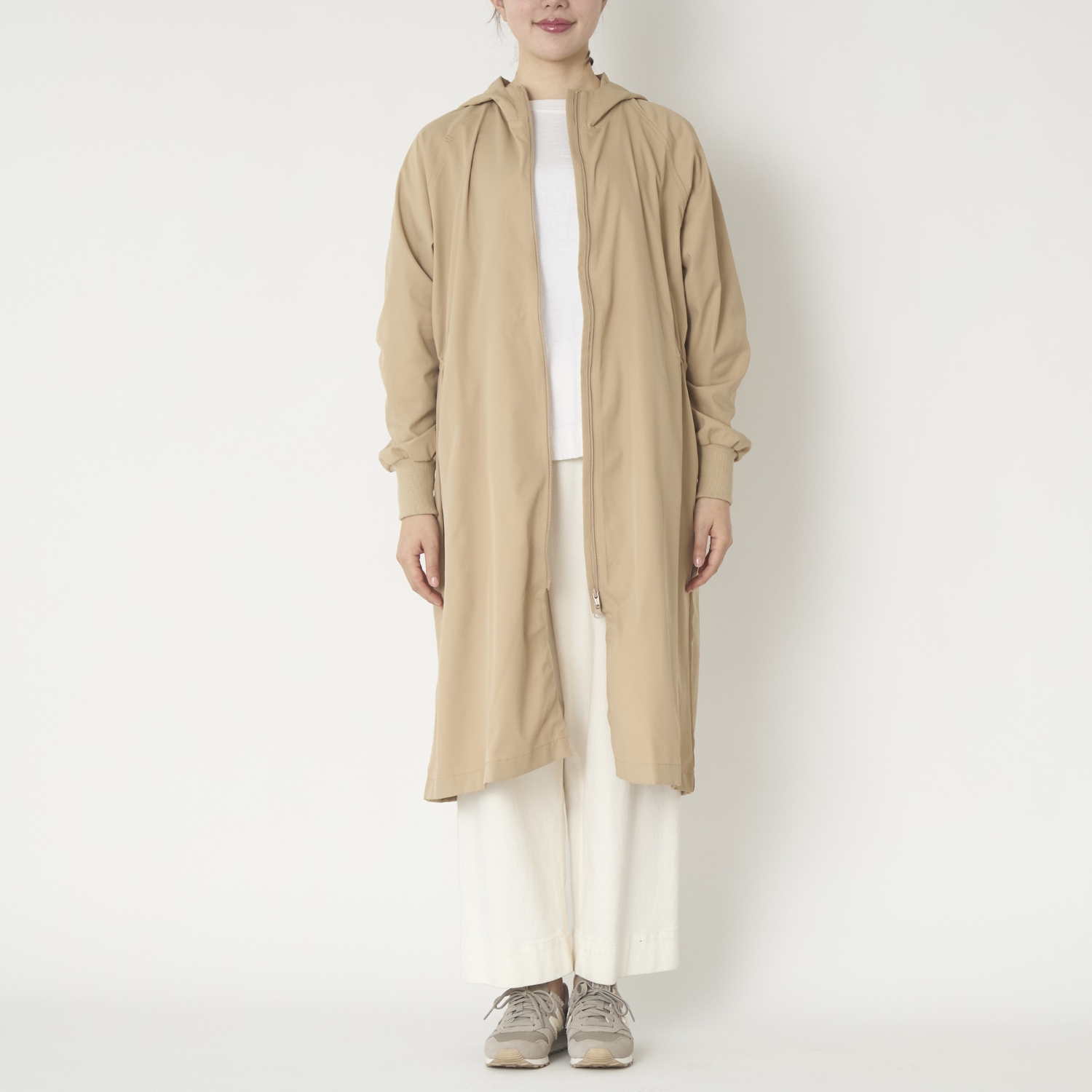 motone/スタイルストア限定　撥水＆ストレッチフード付きコート