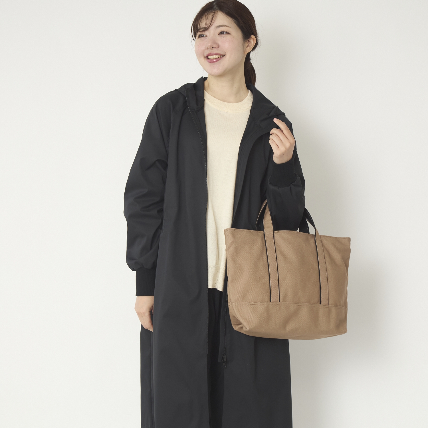 motone/スタイルストア限定　撥水＆ストレッチフード付きコート