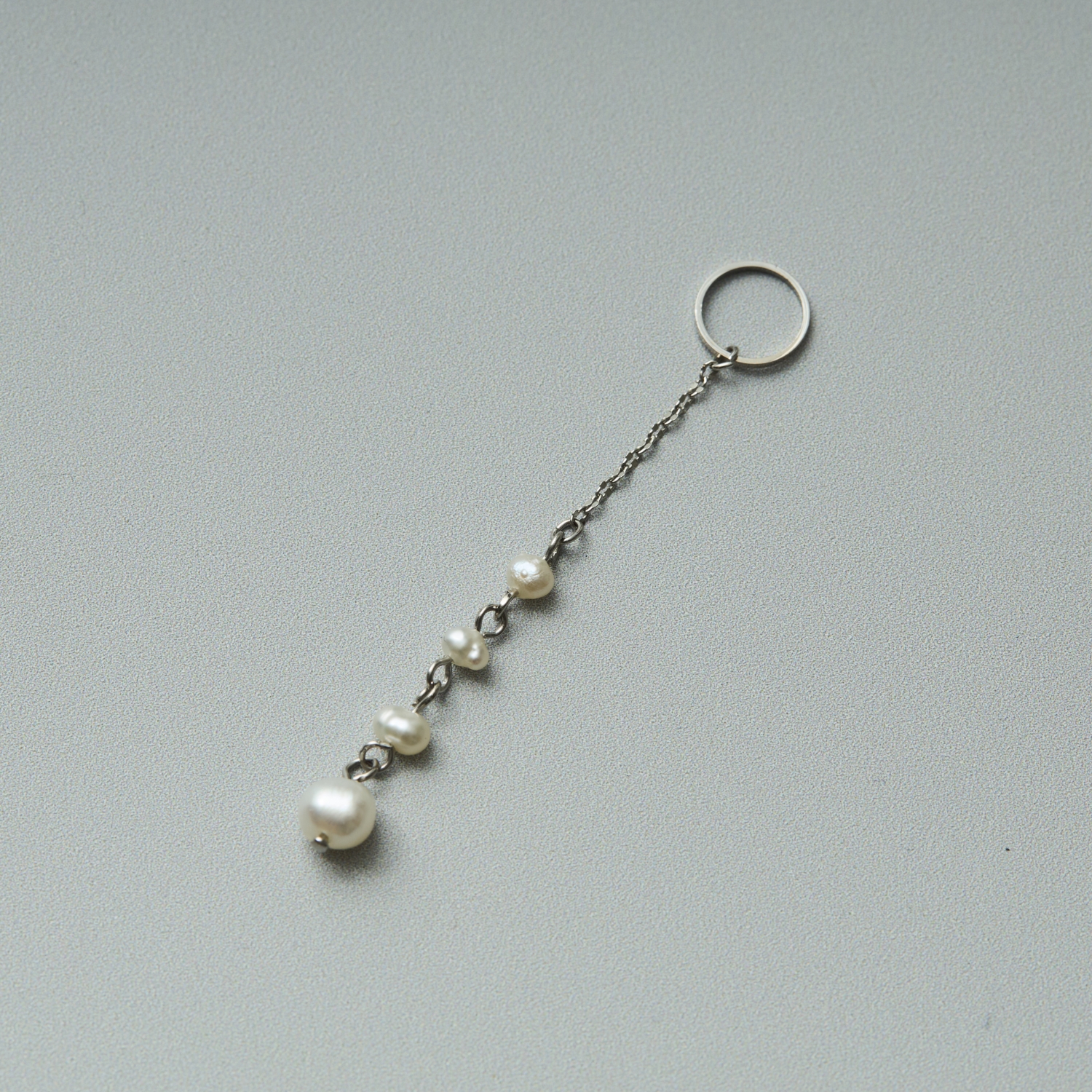 Ouca/リーフ+淡水パールブローチ サークル