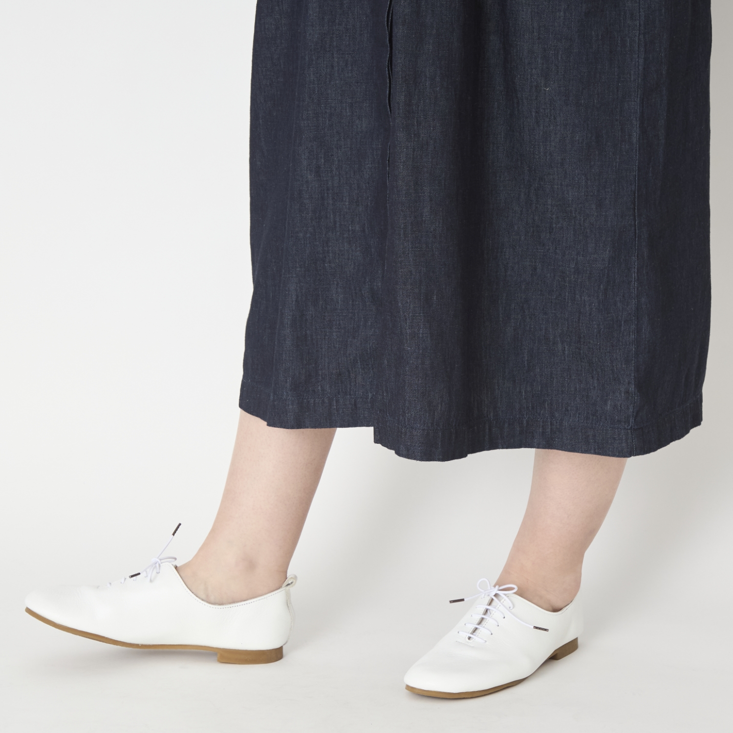 ubasoku/ウエストリブデニムワンピース