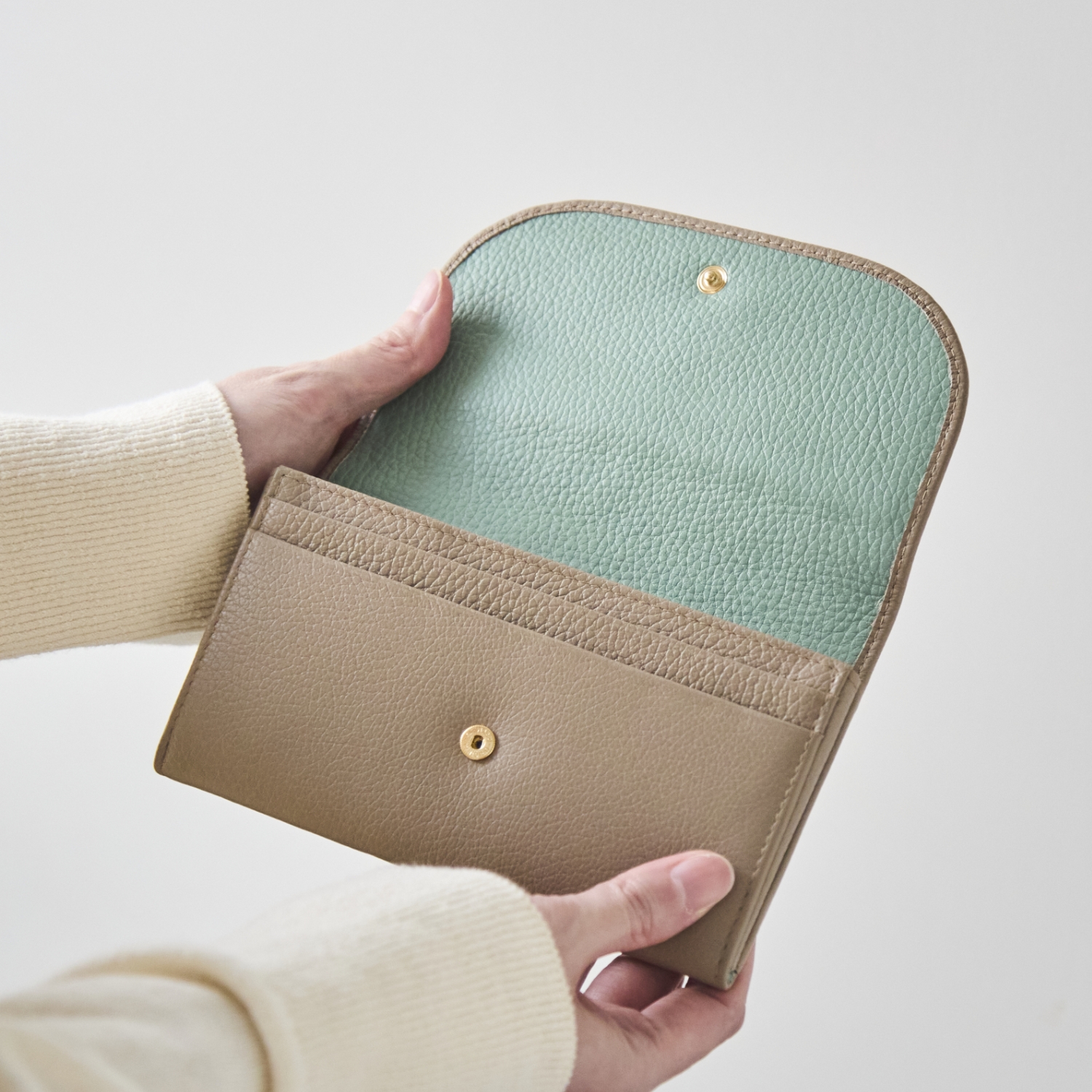 MUZICA VITA/COMBI長財布　バイカラー