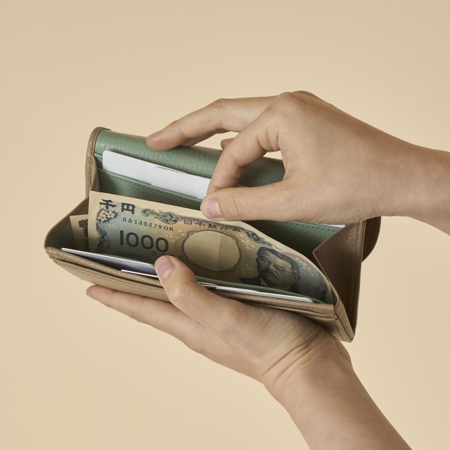 MUZICA VITA/COMBI長財布　バイカラー