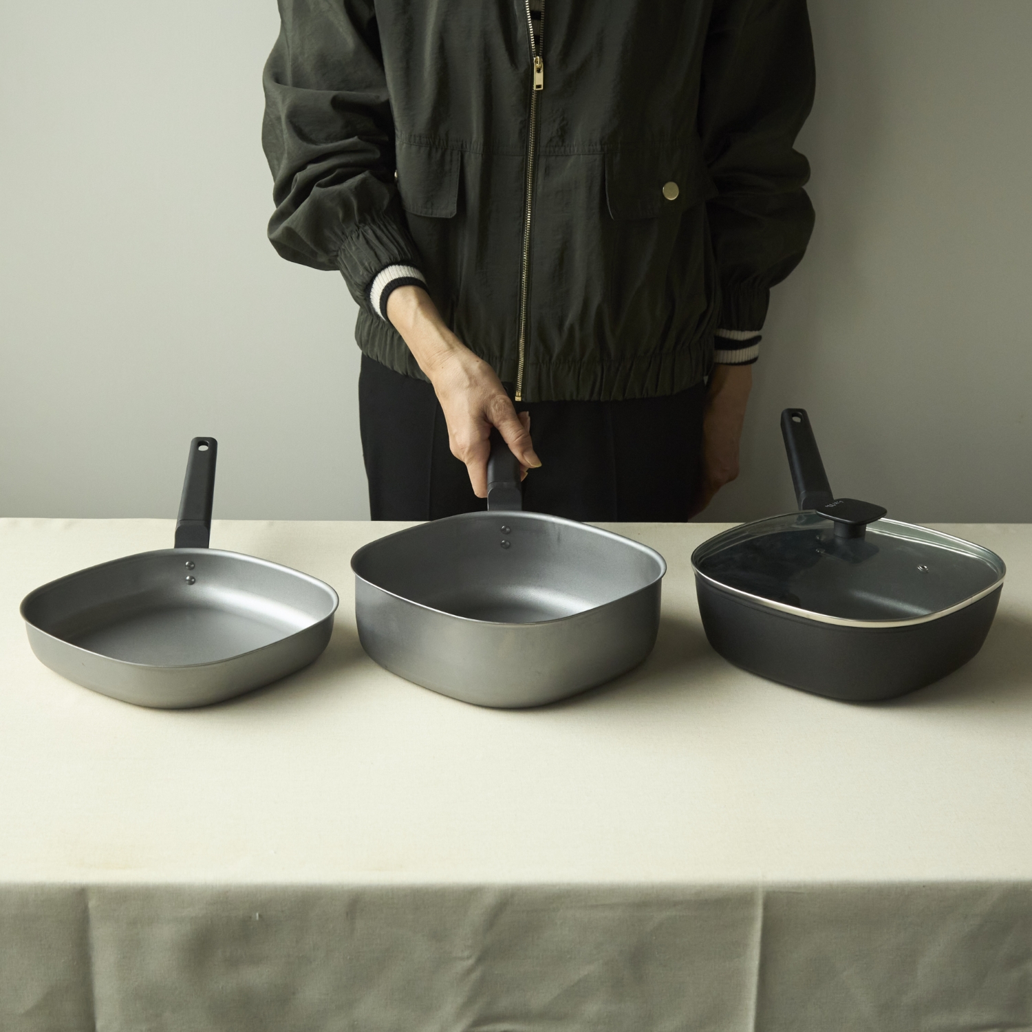 4w1h/ひし形フライパン用ガラス蓋