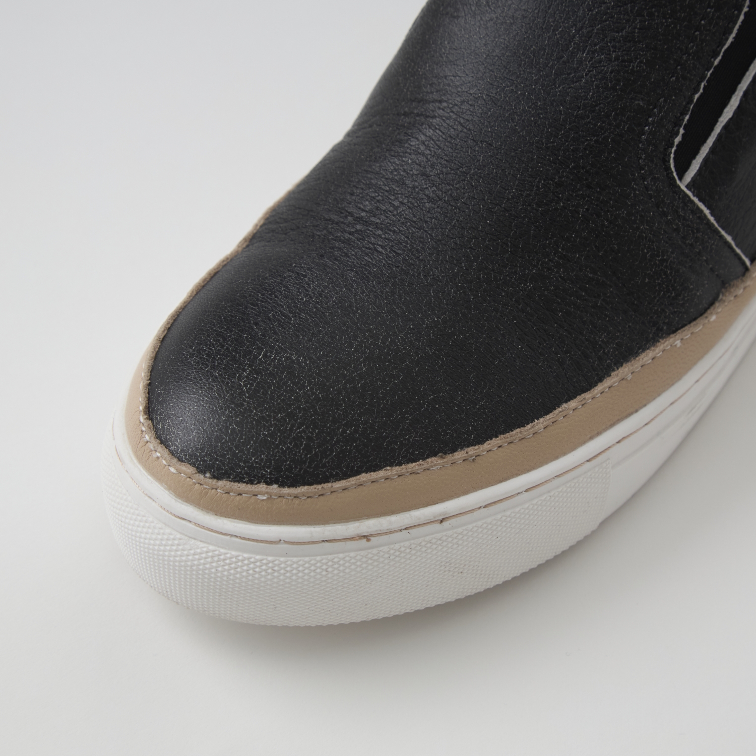 SAYA/本革インヒールスリッポン