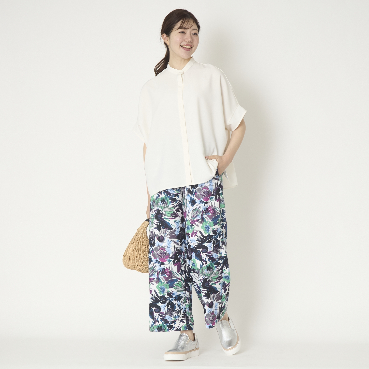 SAYA/本革インヒールスリッポン