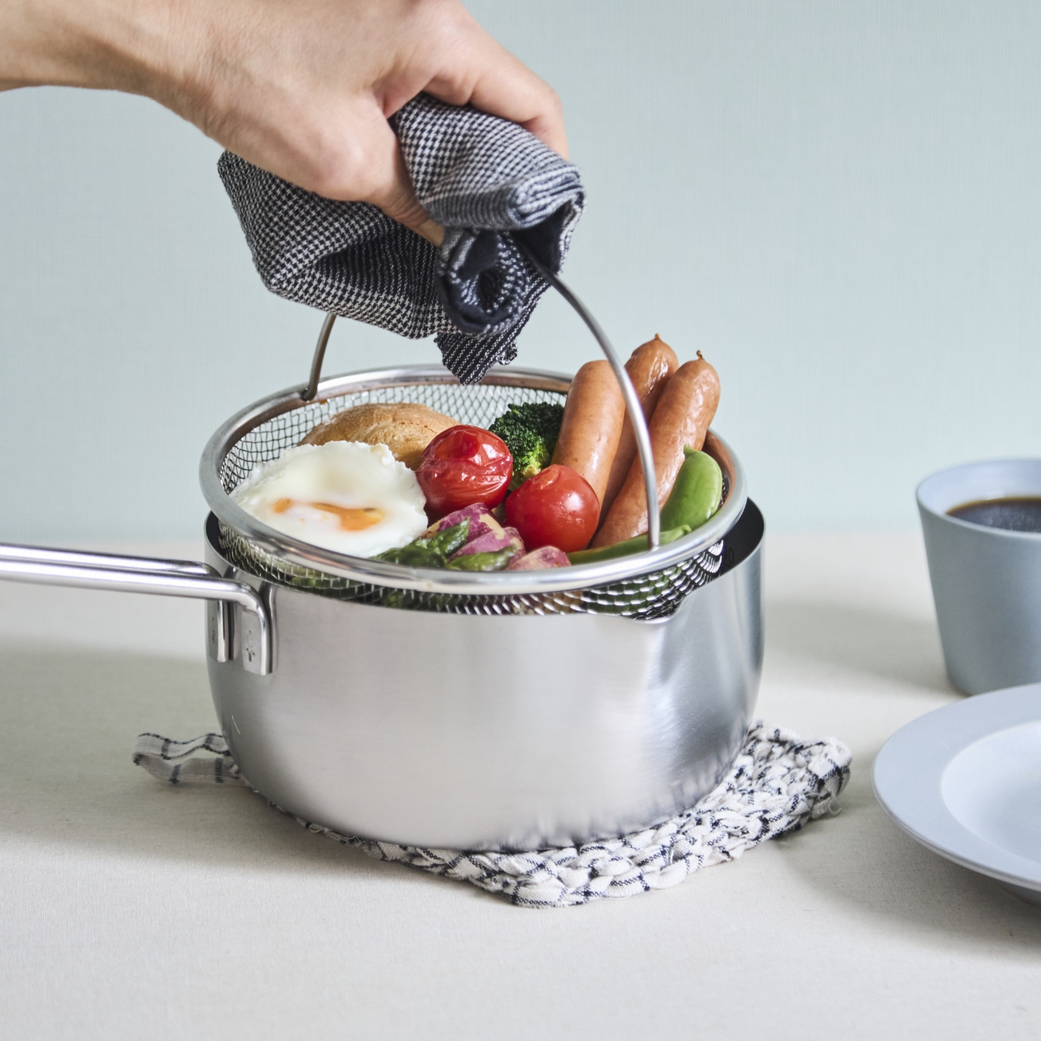 Three Snow 新越ワークス/ザルせいろ 17cm