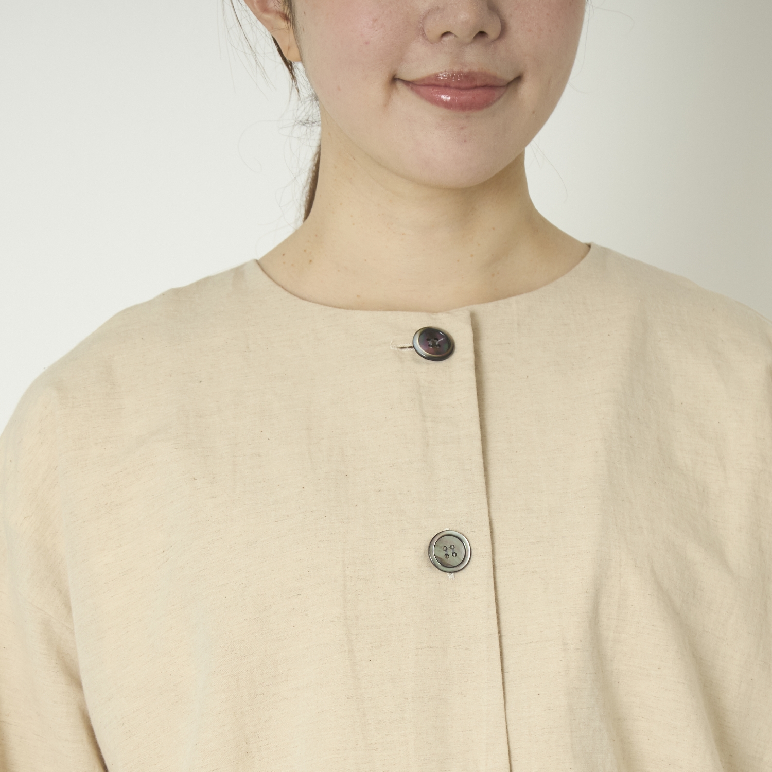 TUTIE./コットンリネン羽織りワンピース