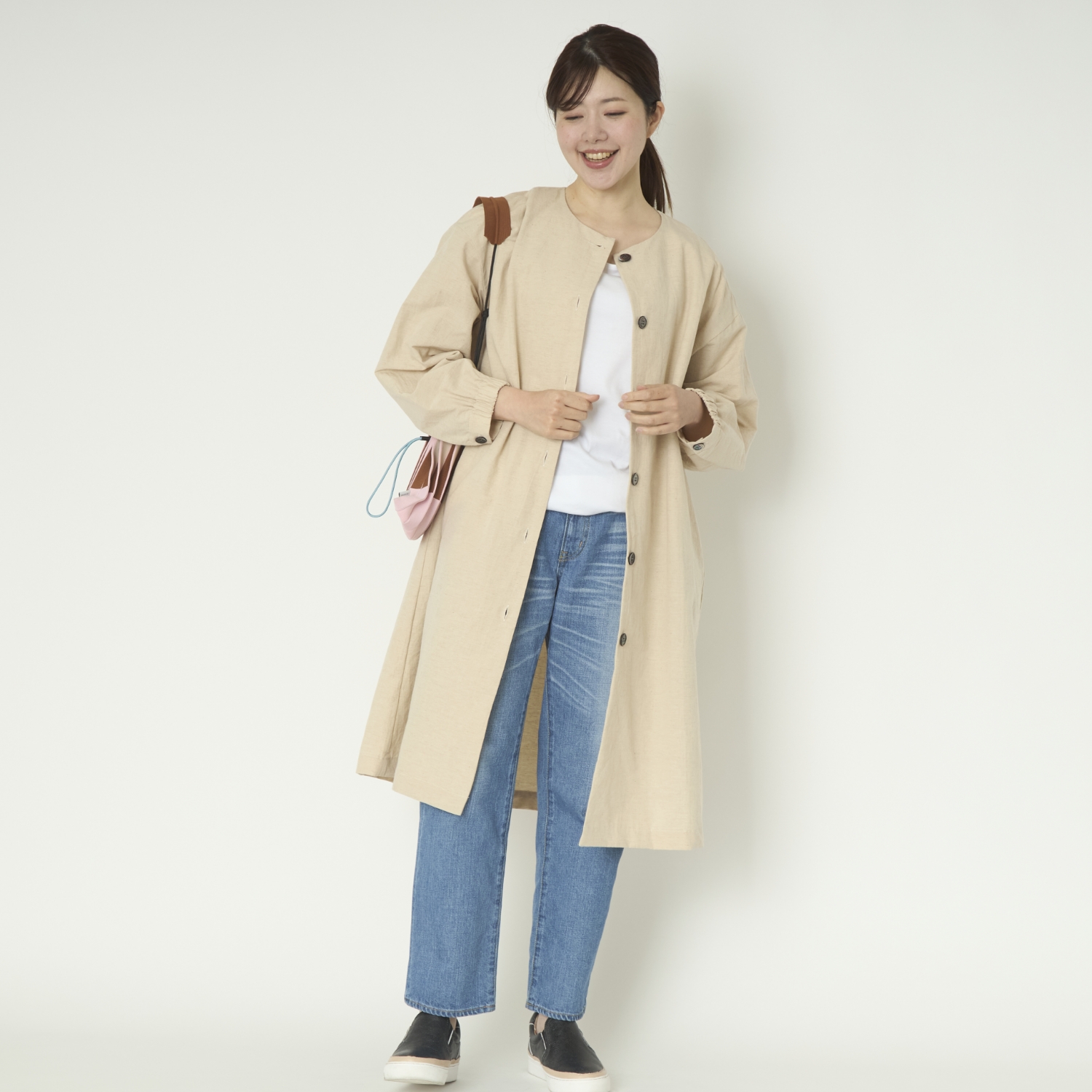 TUTIE./コットンリネン羽織りワンピース