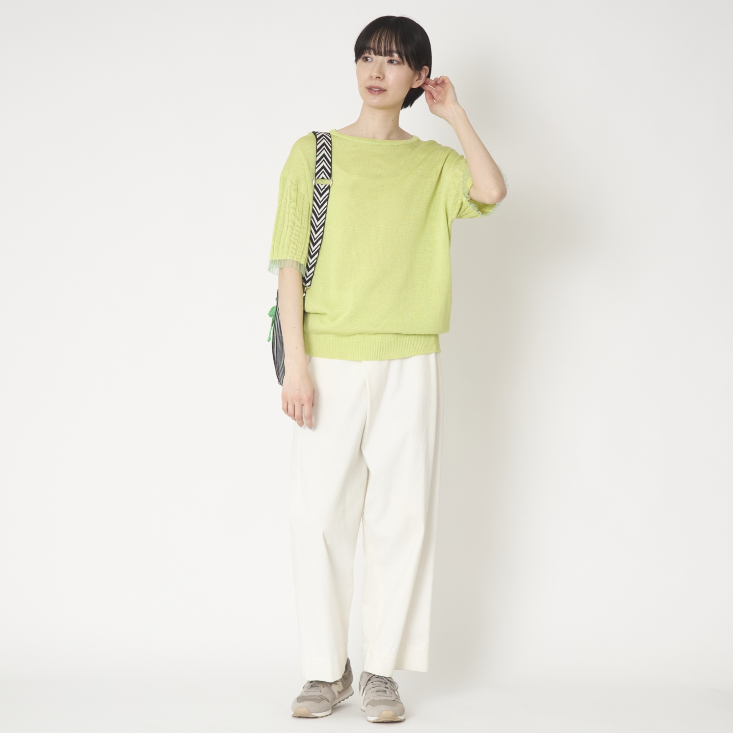 SAIFUKU/袖口が透けて涼やか麻プルオーバー