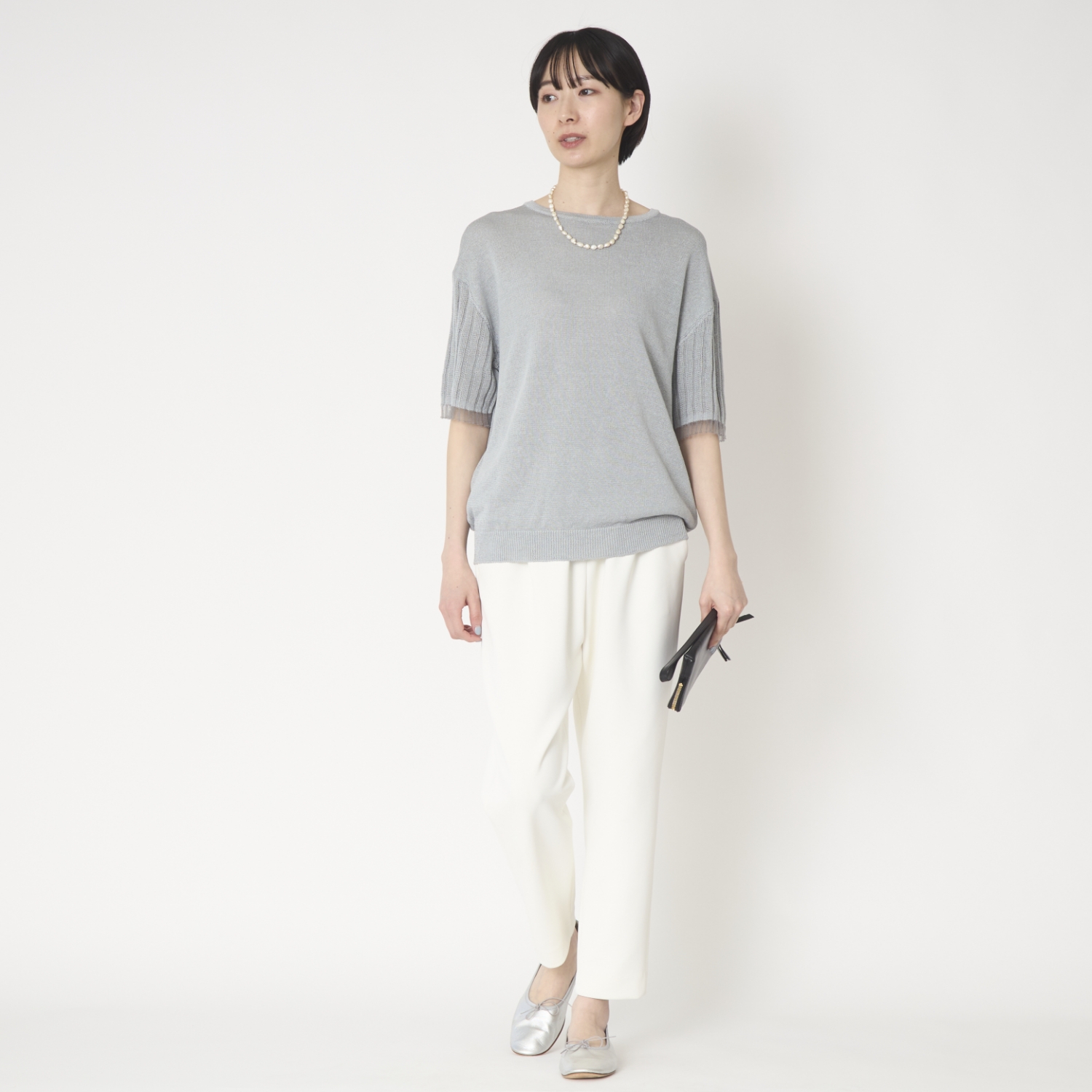 SAIFUKU/袖口が透けて涼やか麻プルオーバー