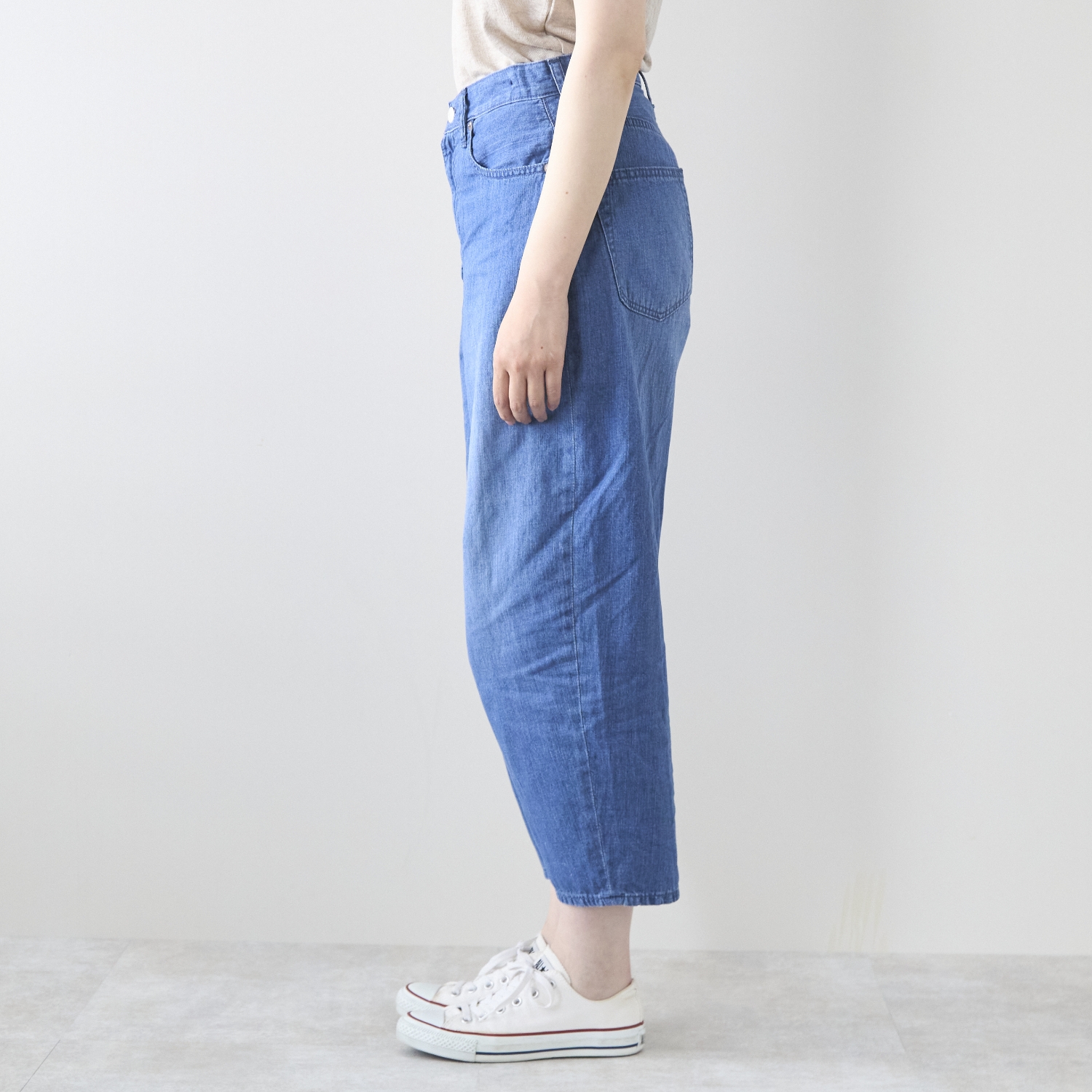 caqu/FS-linen barrel pants
