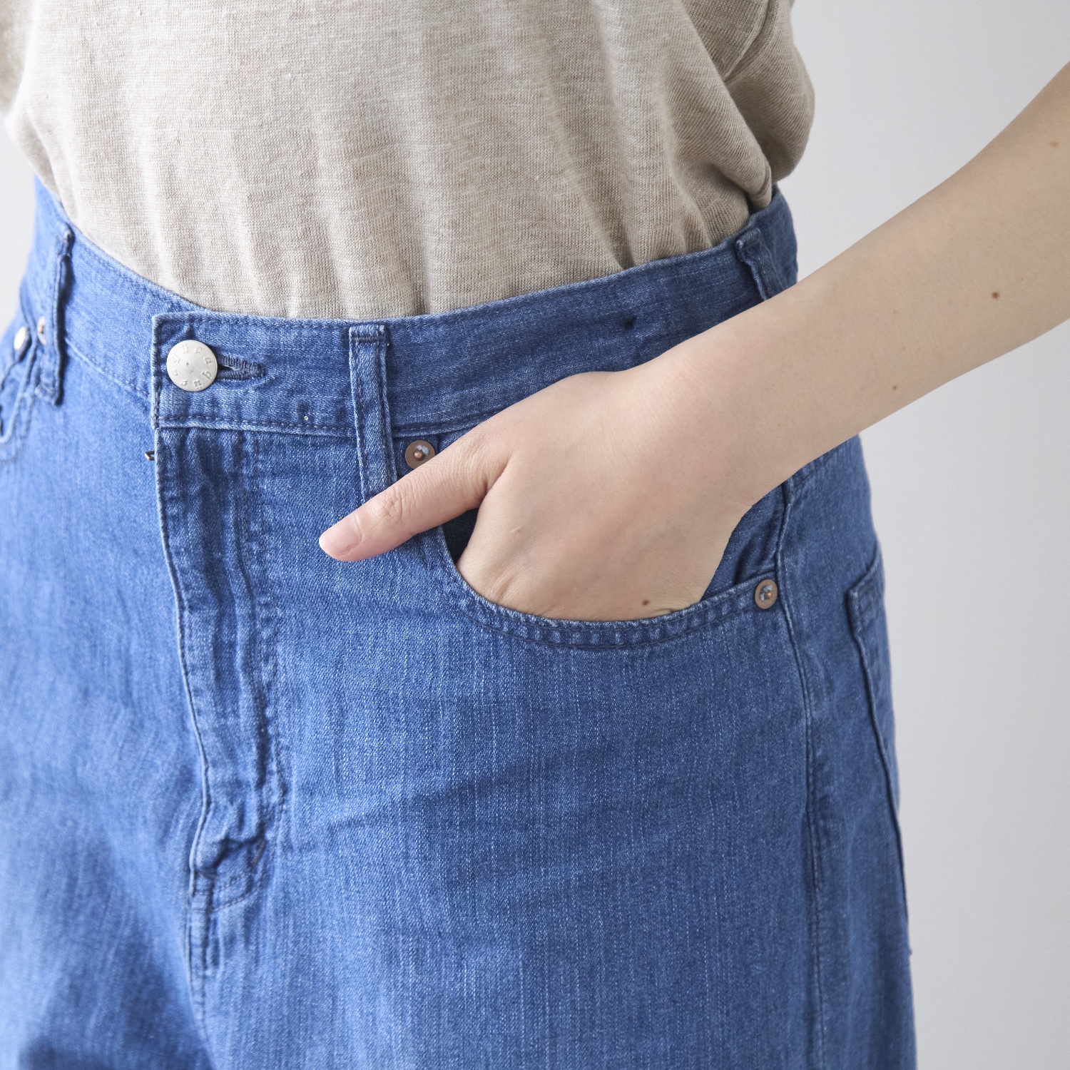 caqu/FS-linen barrel pants