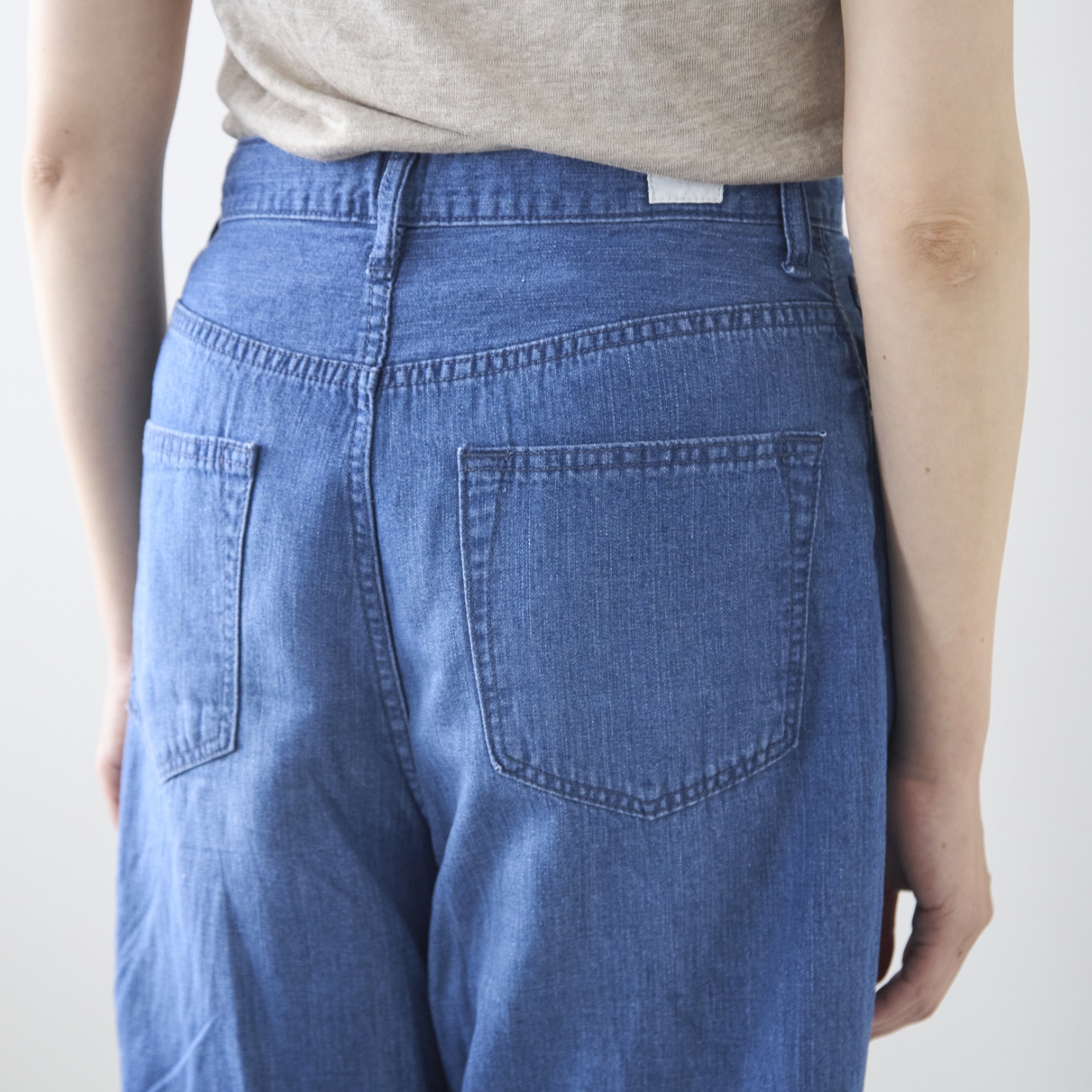 caqu/FS-linen barrel pants
