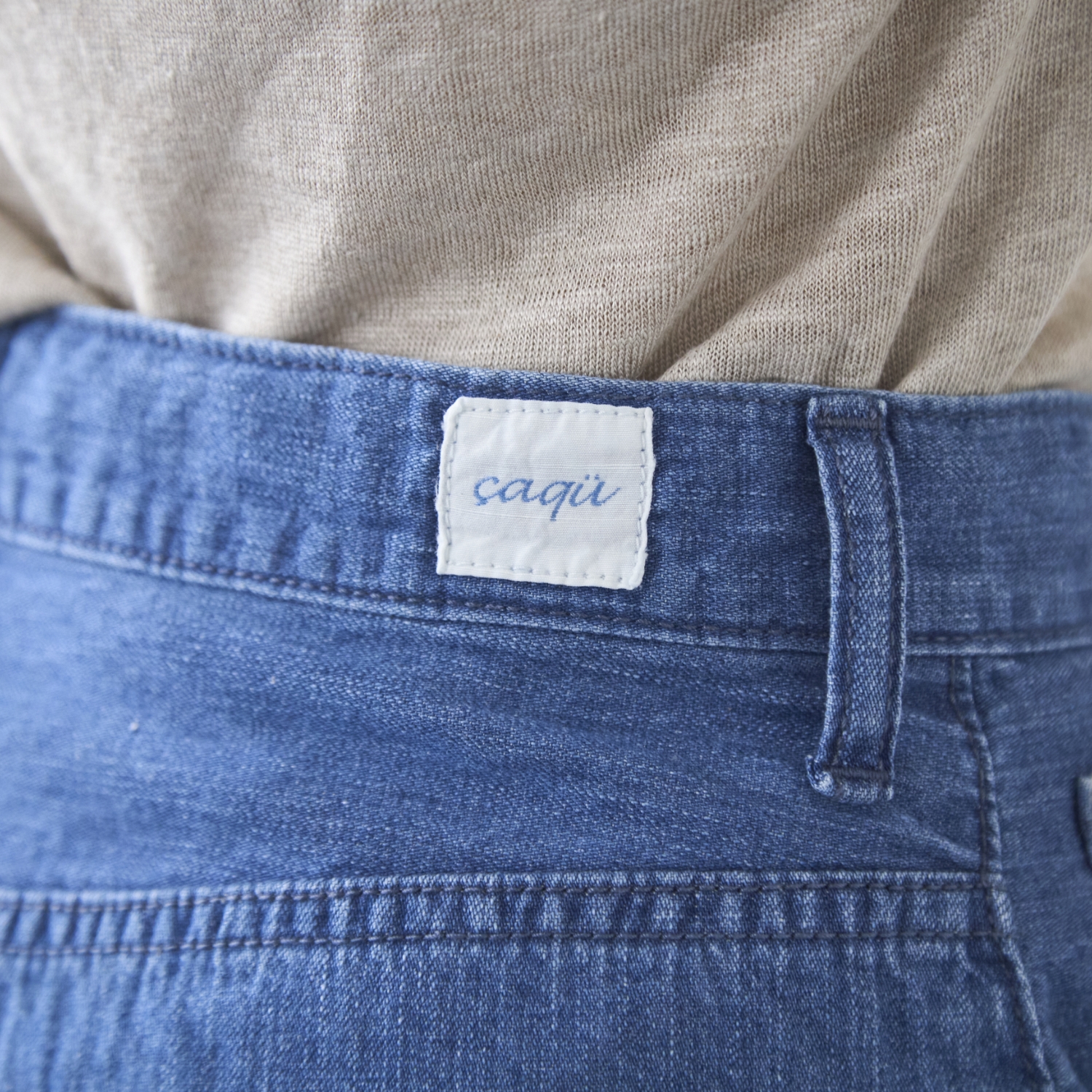 caqu/FS-linen barrel pants