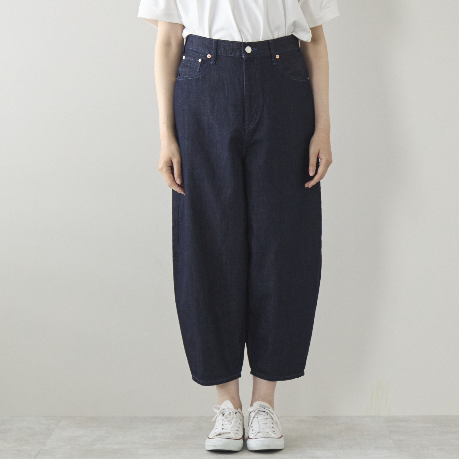 caqu/FS-linen barrel pants