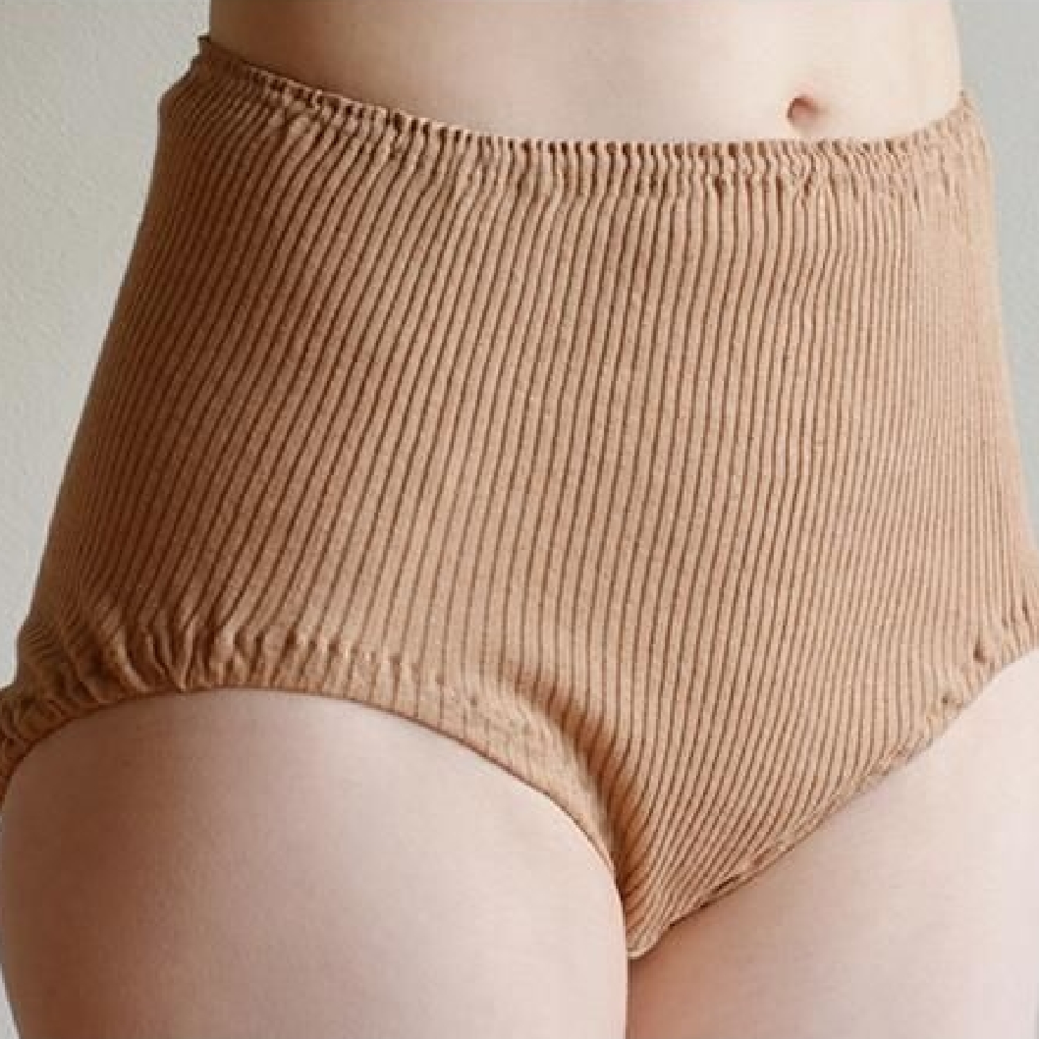 天衣無縫/リブショーツ 茶綿