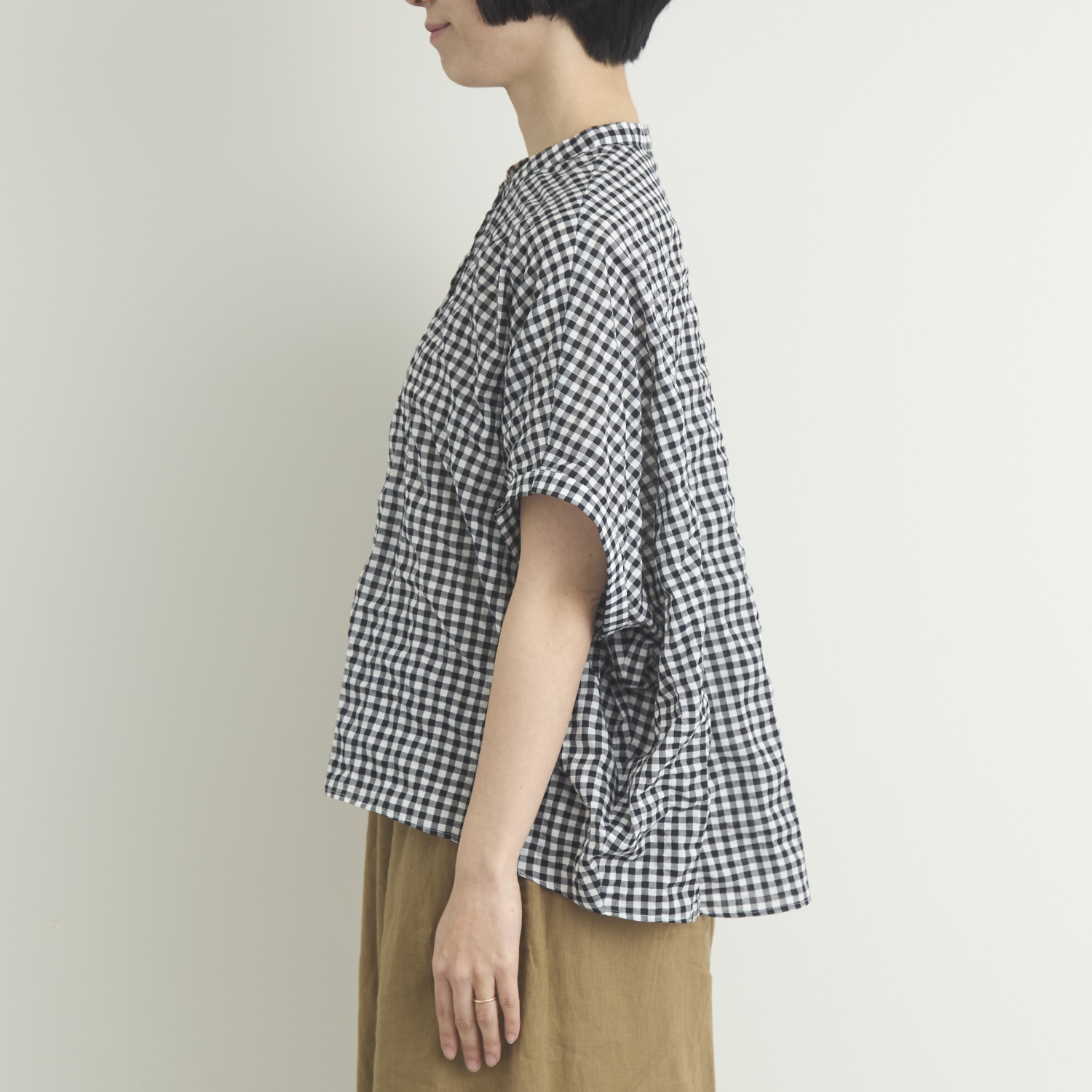 Kilka/コットンシャーリングドルマンシャツ