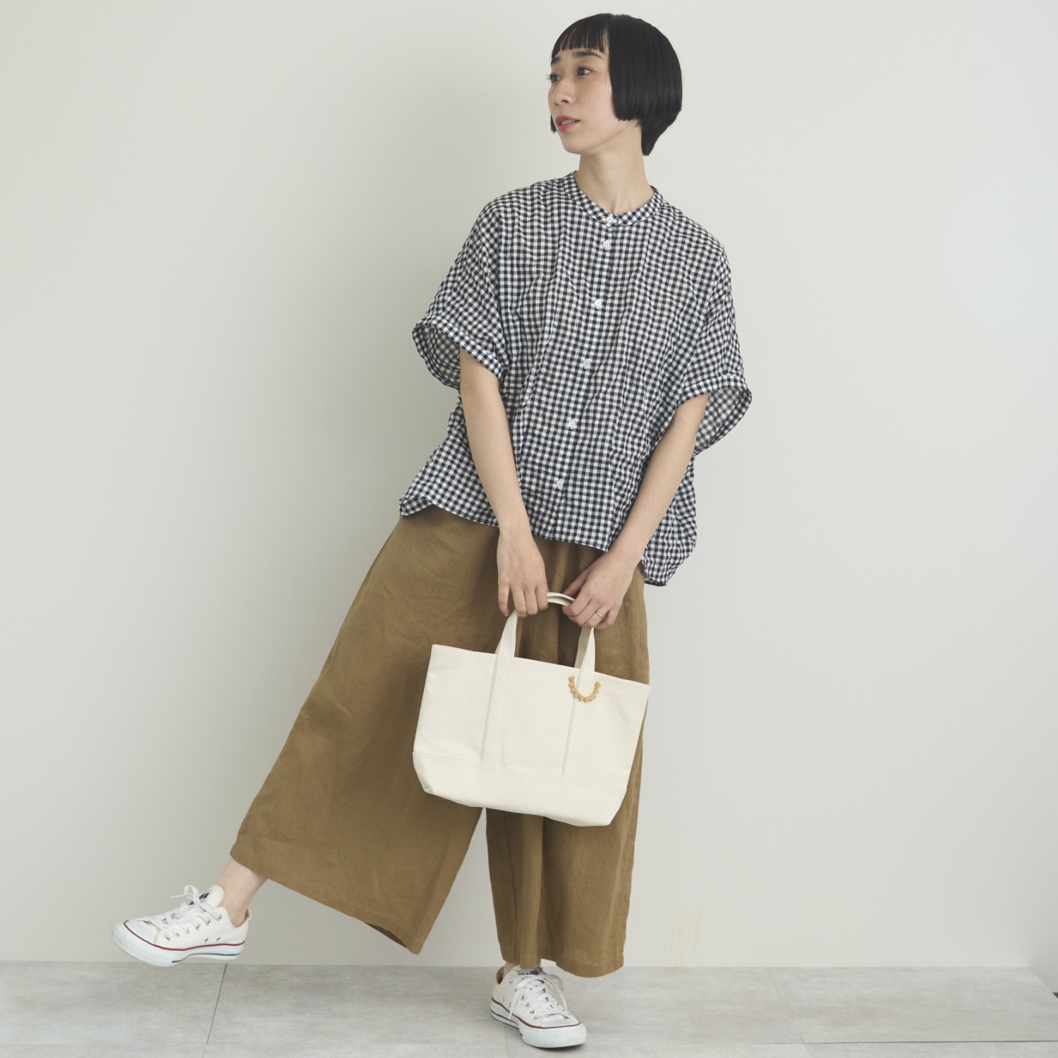 Kilka/コットンシャーリングドルマンシャツ