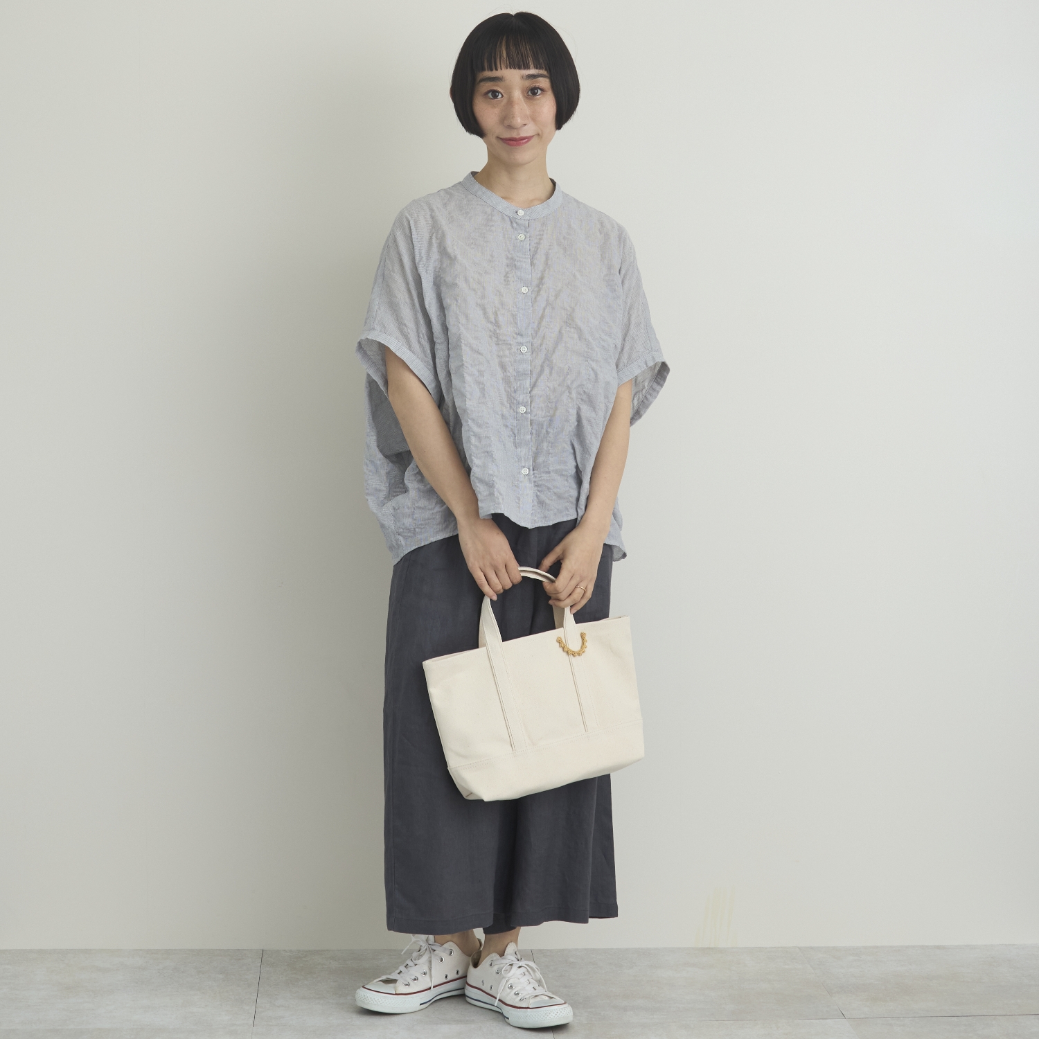 Kilka/コットンシャーリングドルマンシャツ