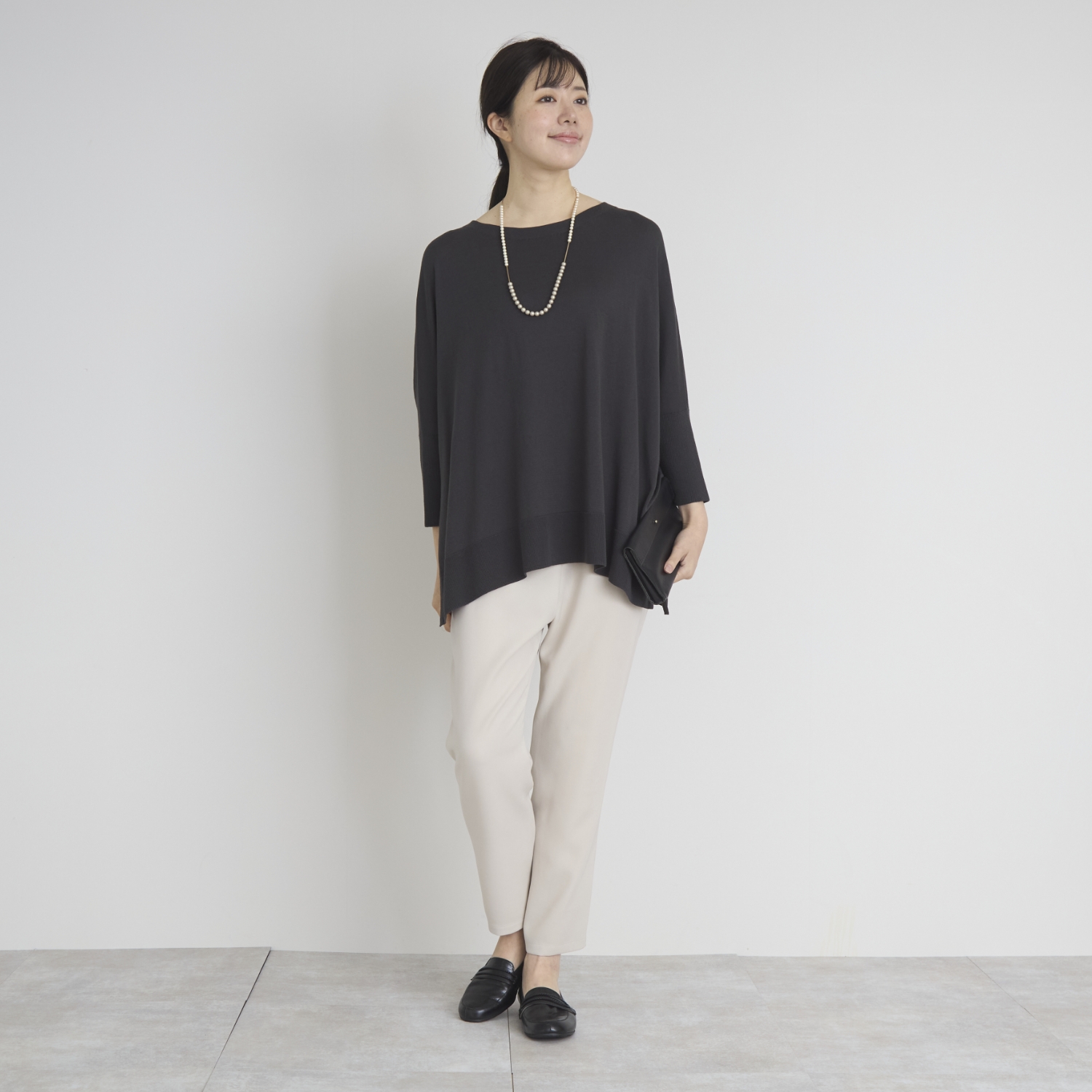 DRESS HERSELF/シルクコットンセーター