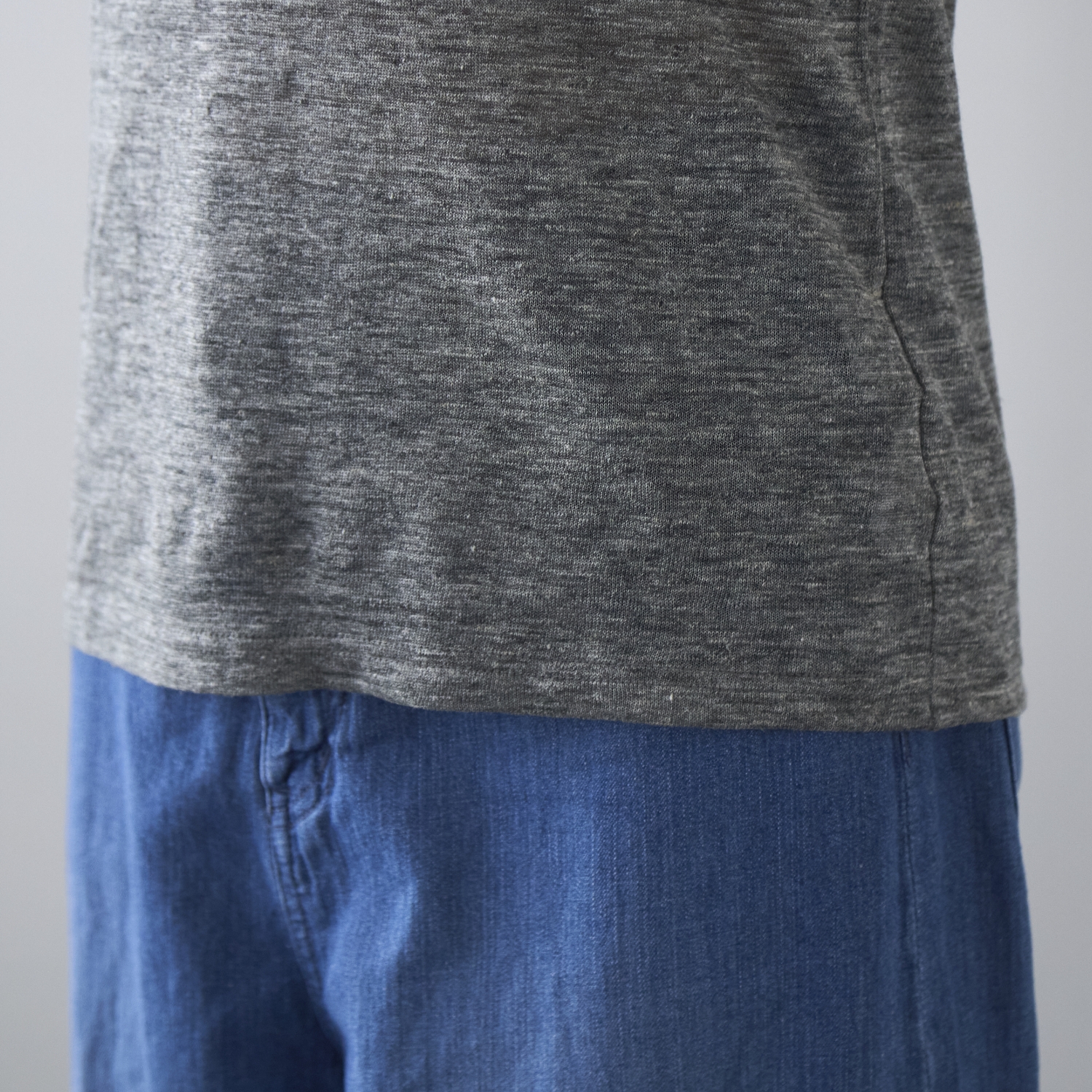 Kilka/風を通してひんやり涼しいリネン100％ブラトップ フレンチスリーブ