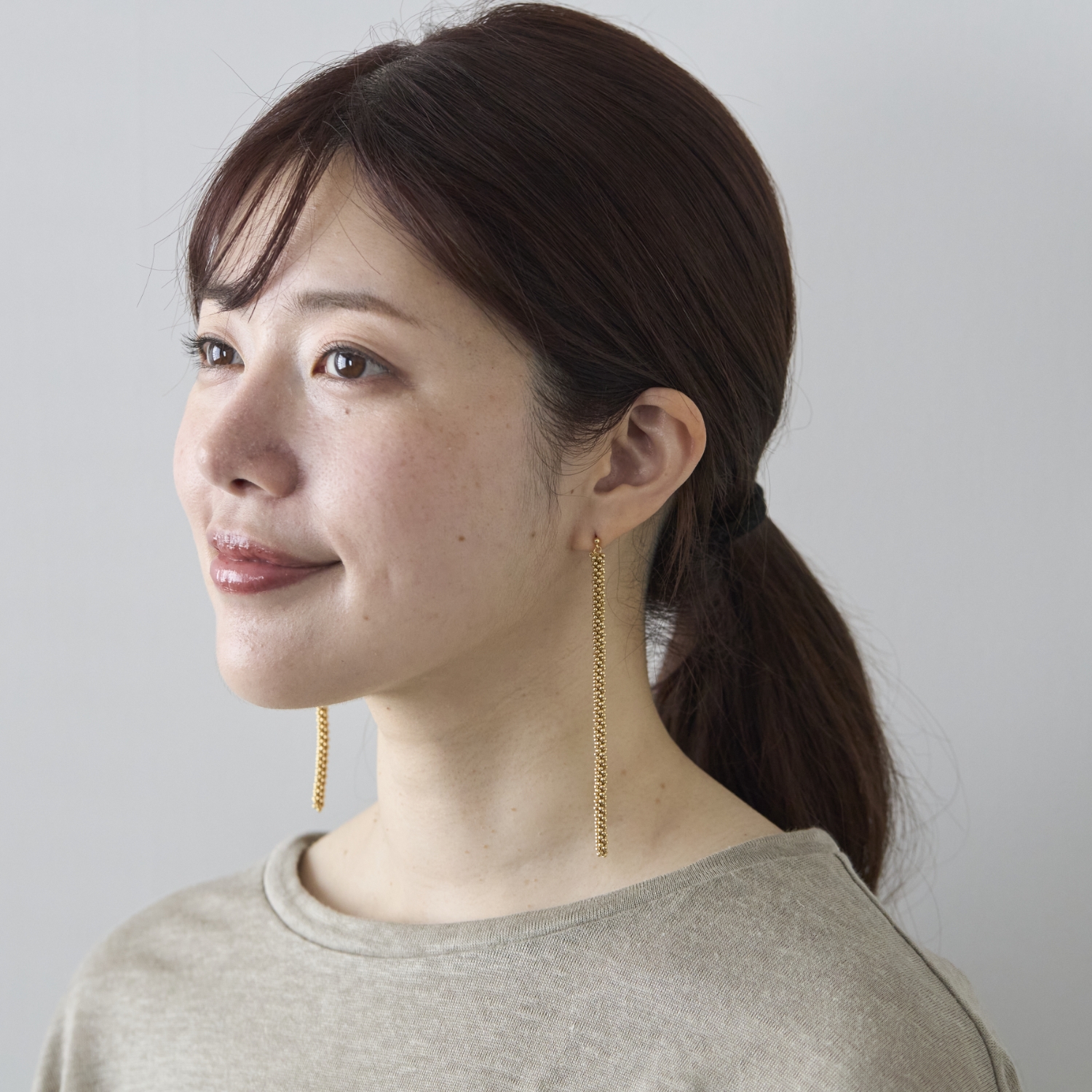 inch"/ビーズピアス TOMI