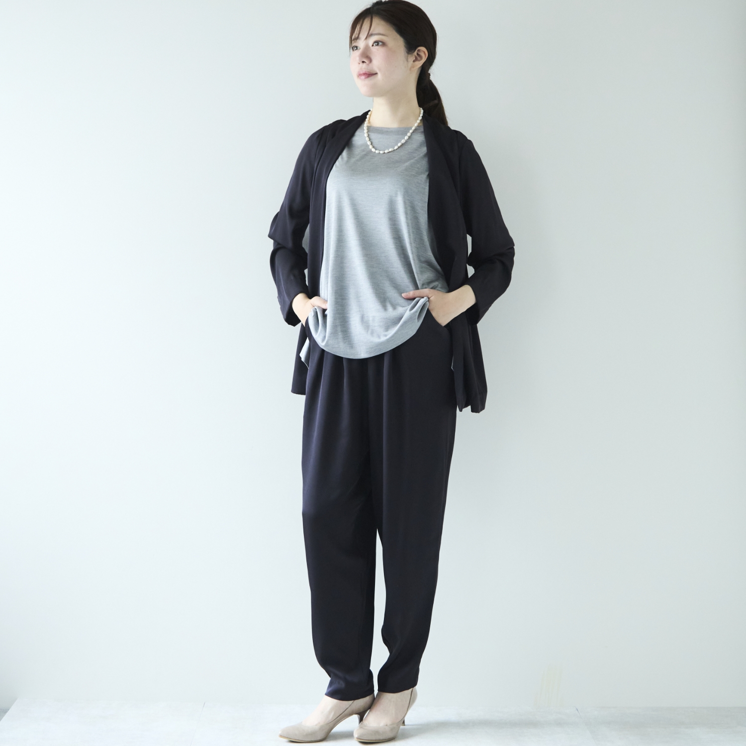 DRESS HERSELF/シルクワイドTシャツ