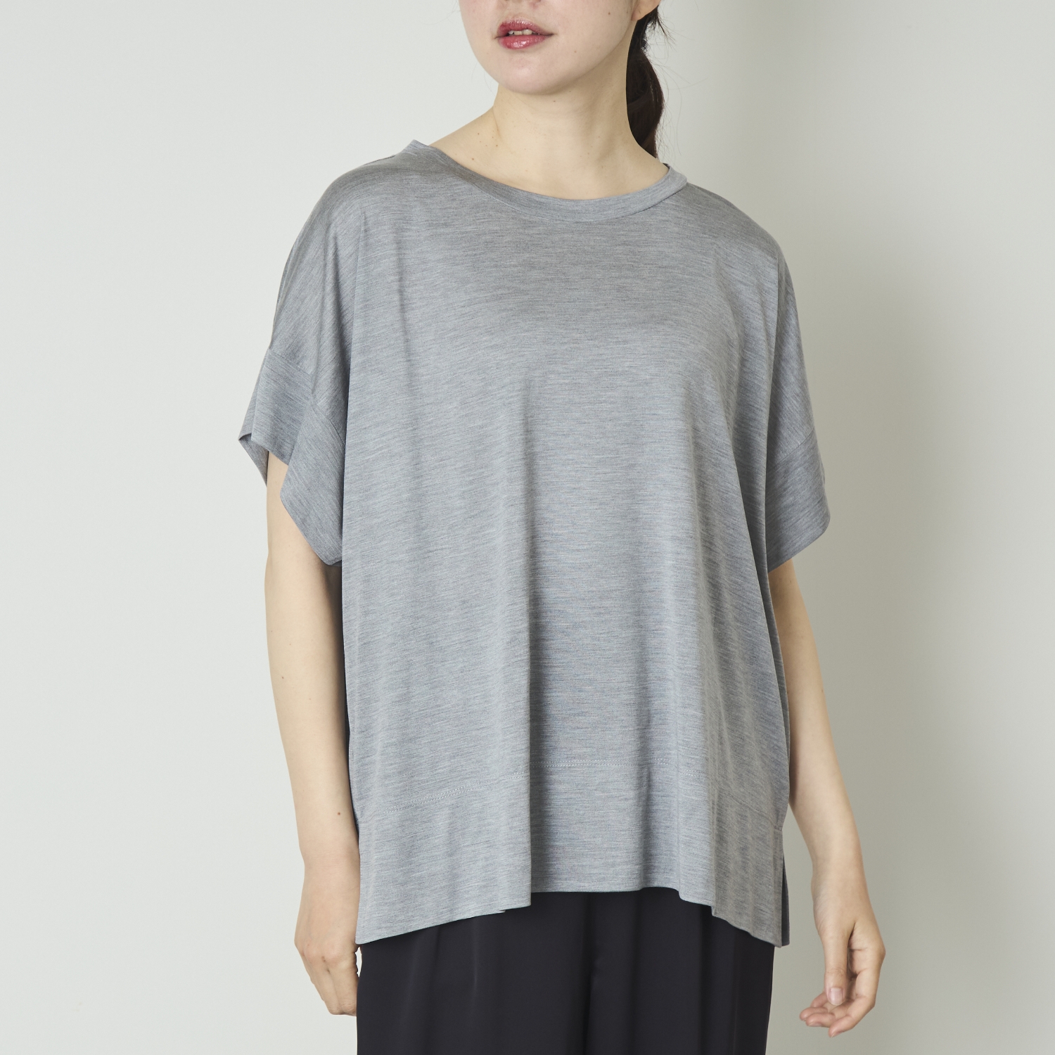 DRESS HERSELF/シルクワイドTシャツ