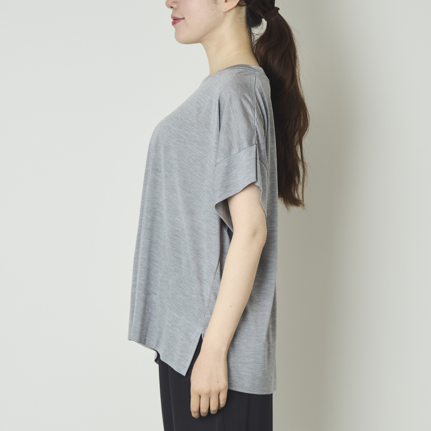 DRESS HERSELF/シルクワイドTシャツ