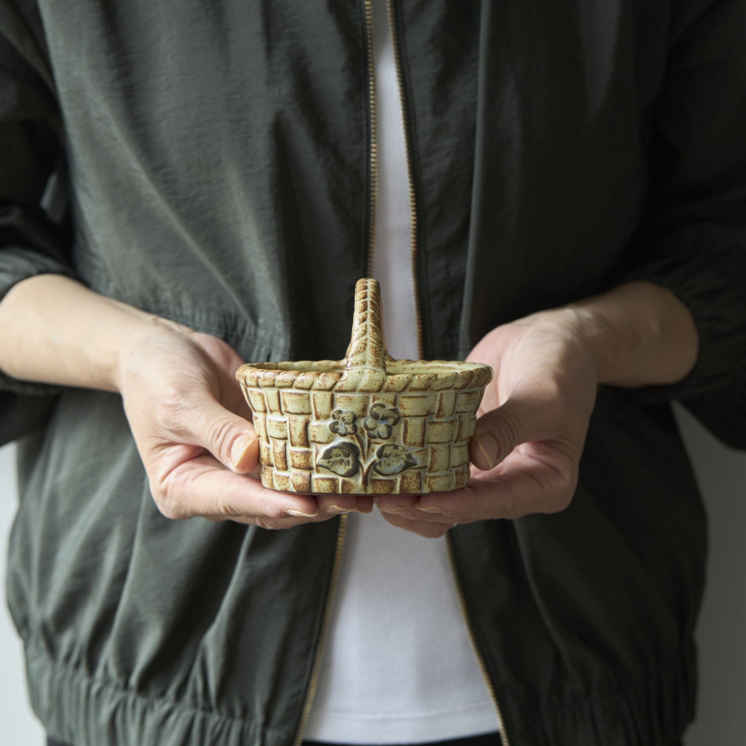 かしわ窯/ケース Trinket Box Basket